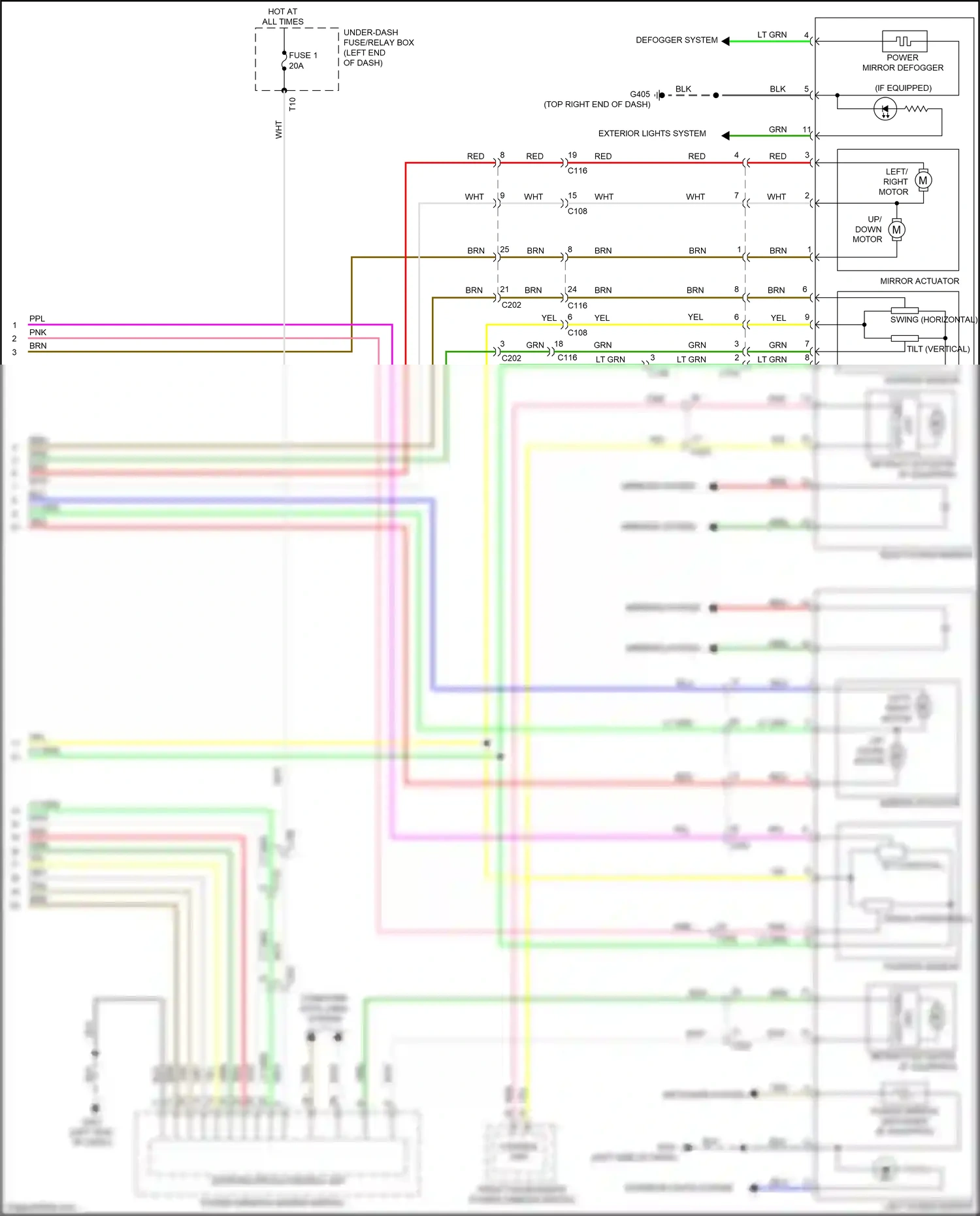 Wiring diagram position sensor for Honda Ridgeline II facelift (2021-2024) (1 of 1)