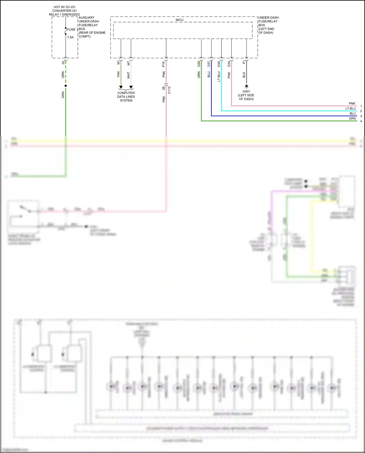Wiring diagram system ind for Honda Ridgeline II facelift (2021-2024) (1 of 1)
