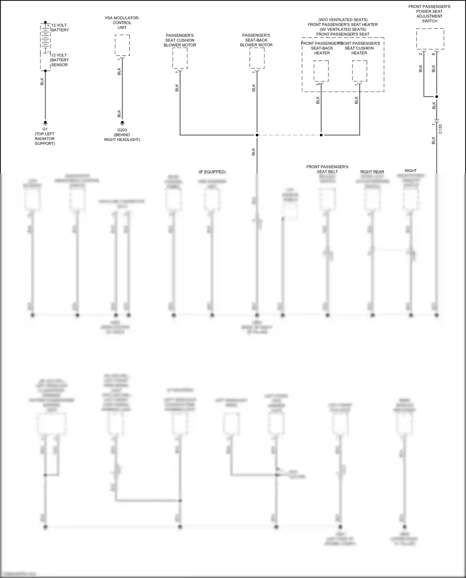Wiring diagram vsa modulator control unit for Honda Ridgeline II facelift (2021-2024) (5 of 7)