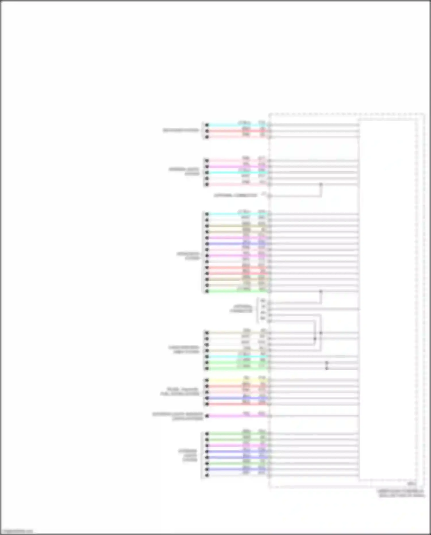 Car Wiring Diagrams for Ridgeline Honda II (2016-2021): Body control modules circuit (2 of 2)