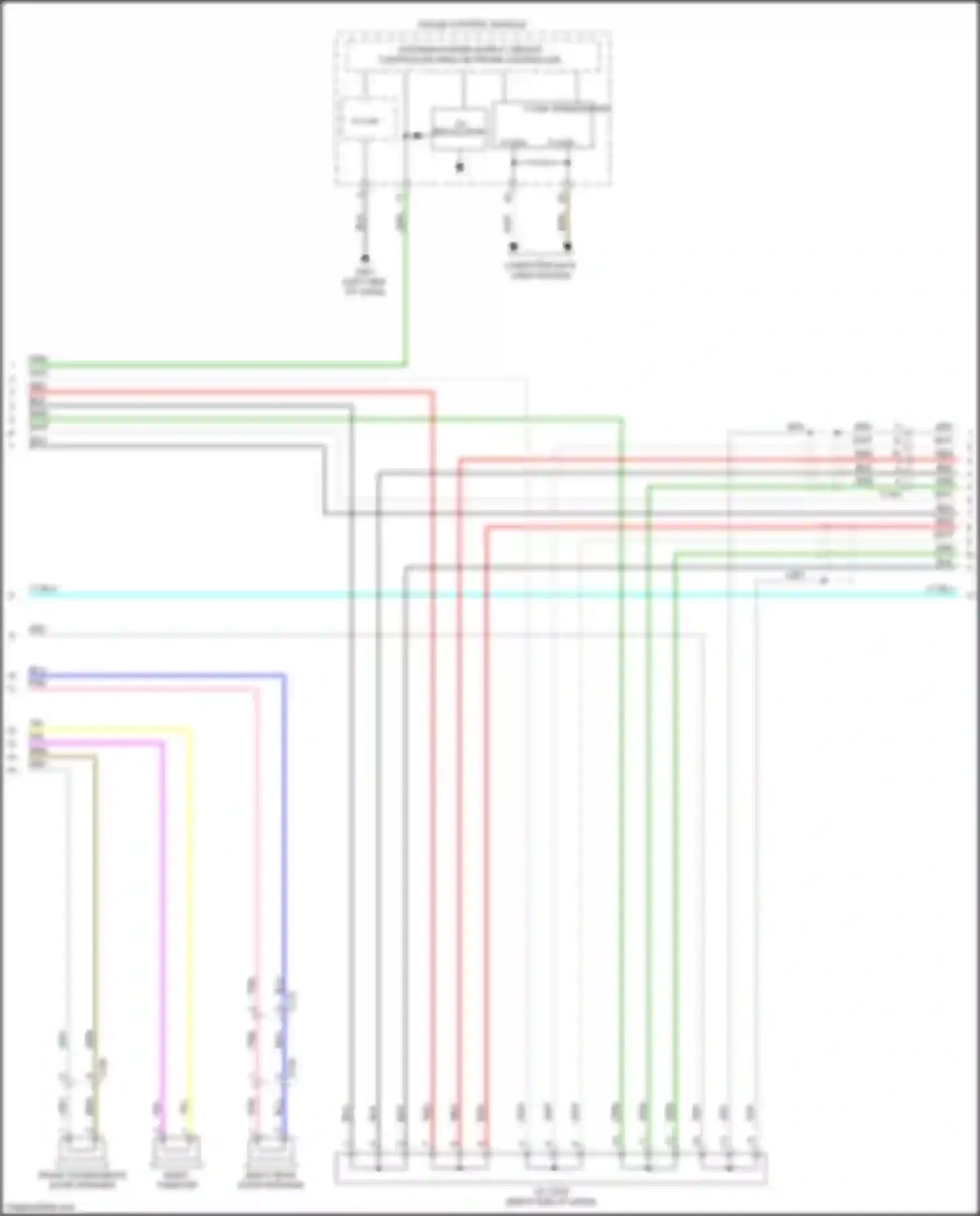Car Wiring Diagrams for Ridgeline Honda II (2016-2021): Navigation circuit, w/ amplifier (5 of 6)