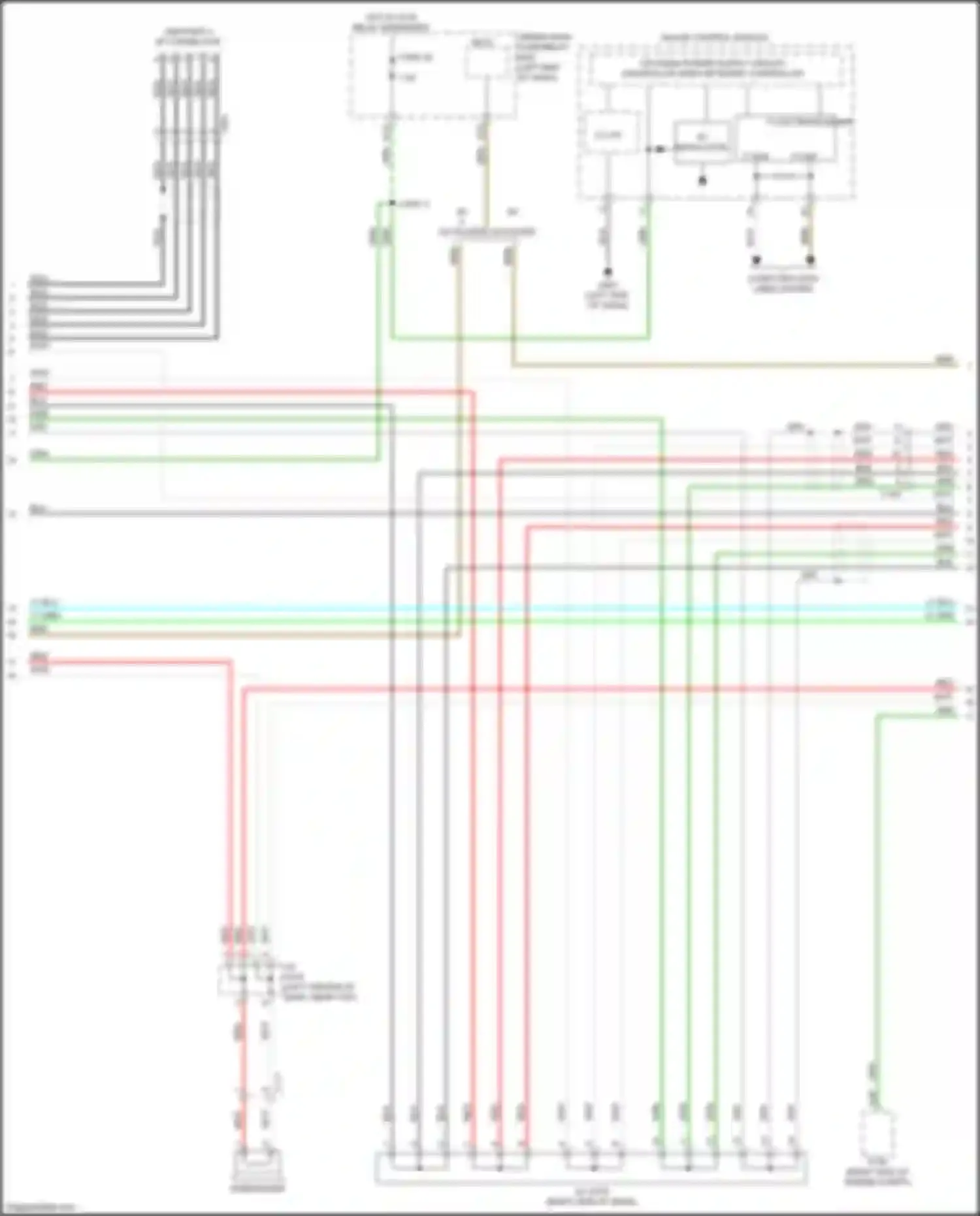 Car Wiring Diagrams for Ridgeline Honda II (2016-2021): Navigation circuit, w/o amplifier (4 of 5)