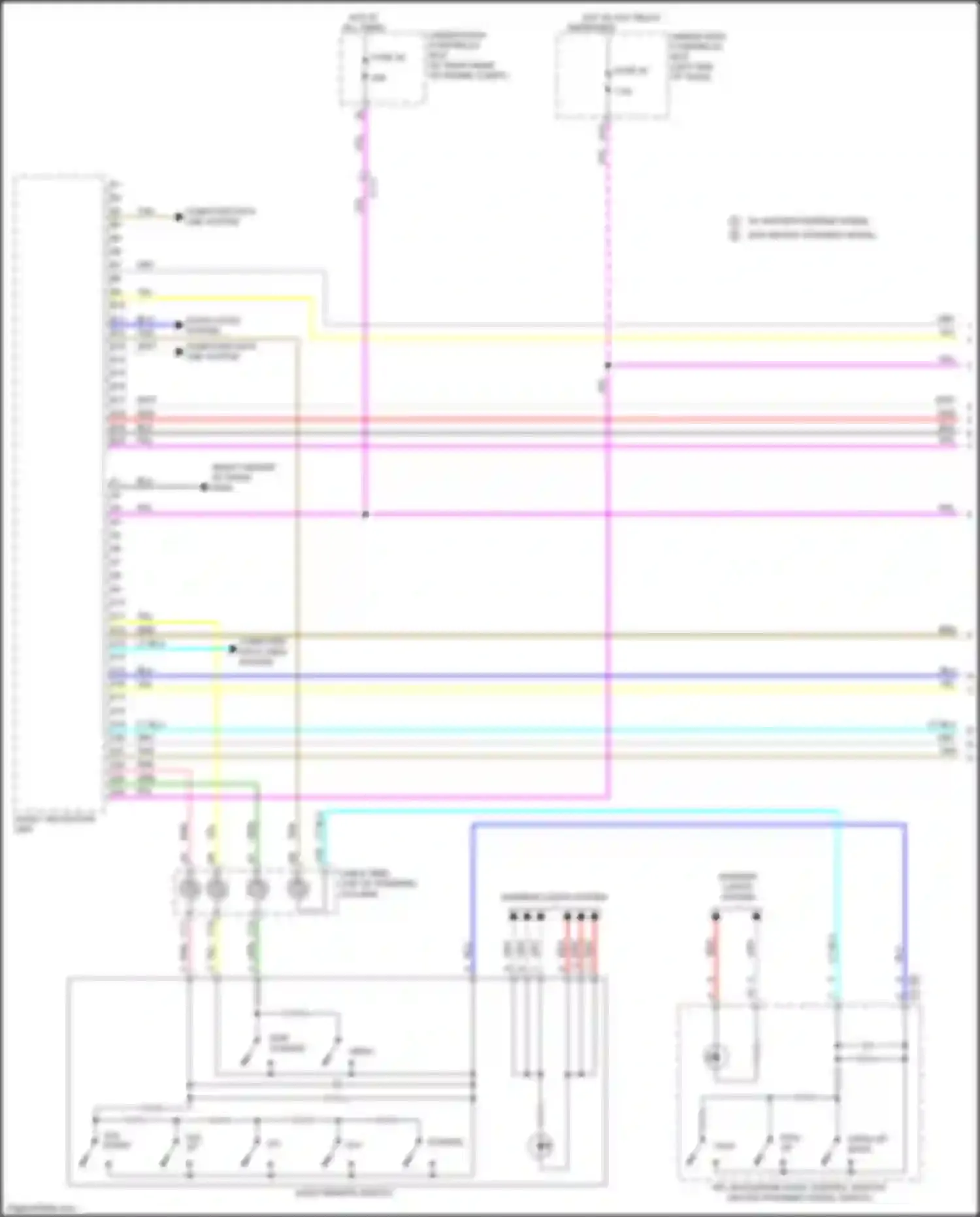 Car Wiring Diagrams for Ridgeline Honda II (2016-2021): Radio circuit, w/ display audio & amplifier (1 of 6)