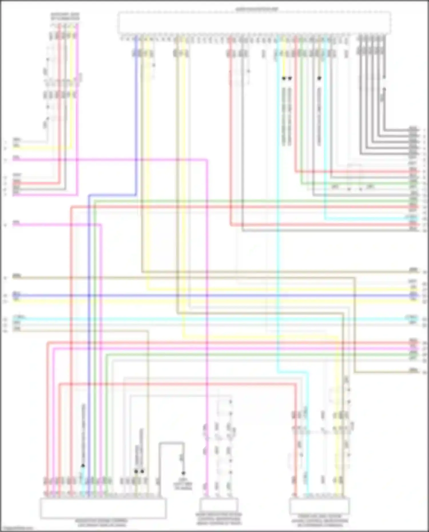 Car Wiring Diagrams for Ridgeline Honda II (2016-2021): Radio circuit, w/ display audio & amplifier (2 of 6)