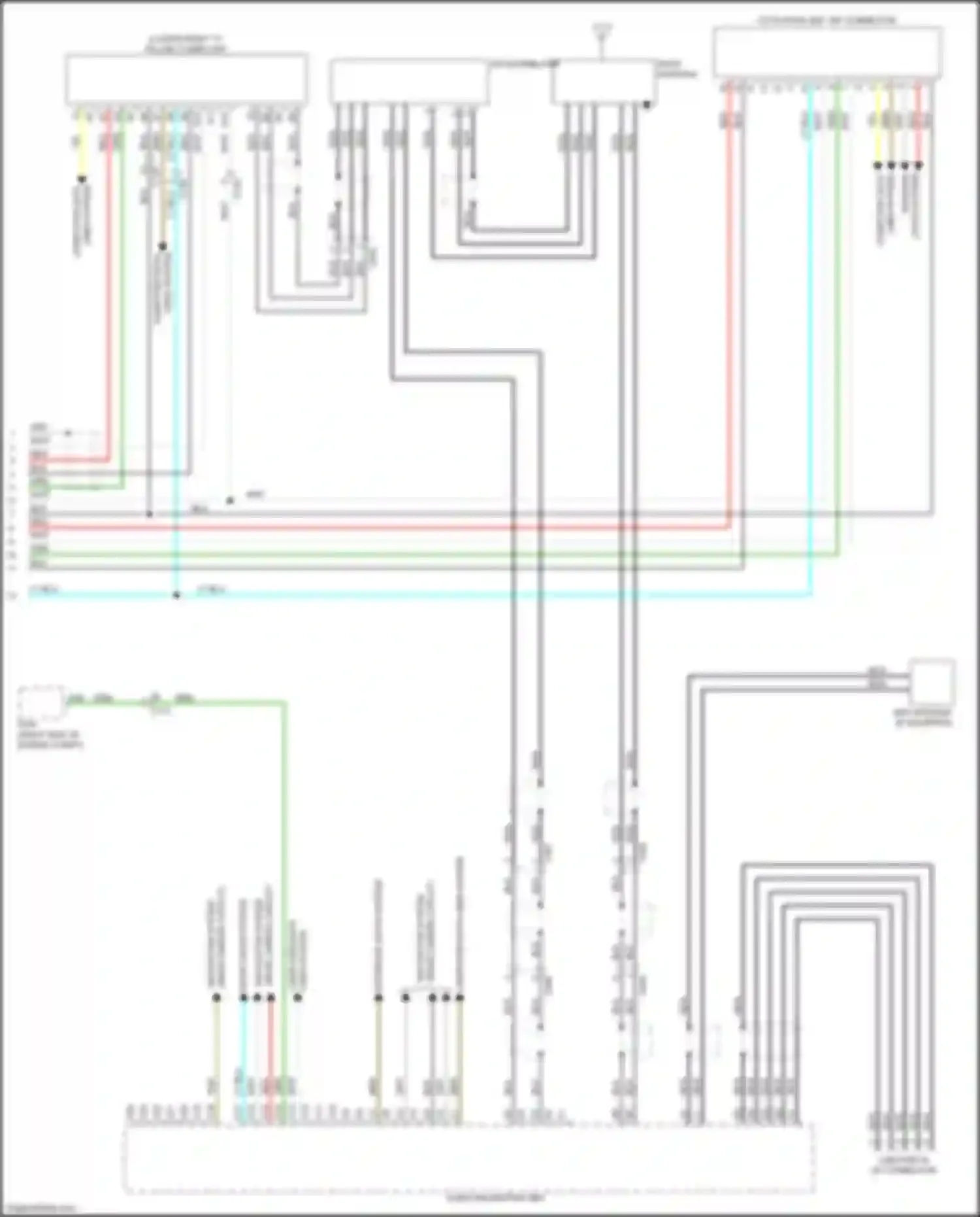 Car Wiring Diagrams for Ridgeline Honda II (2016-2021): Radio circuit, w/ display audio & amplifier (6 of 6)