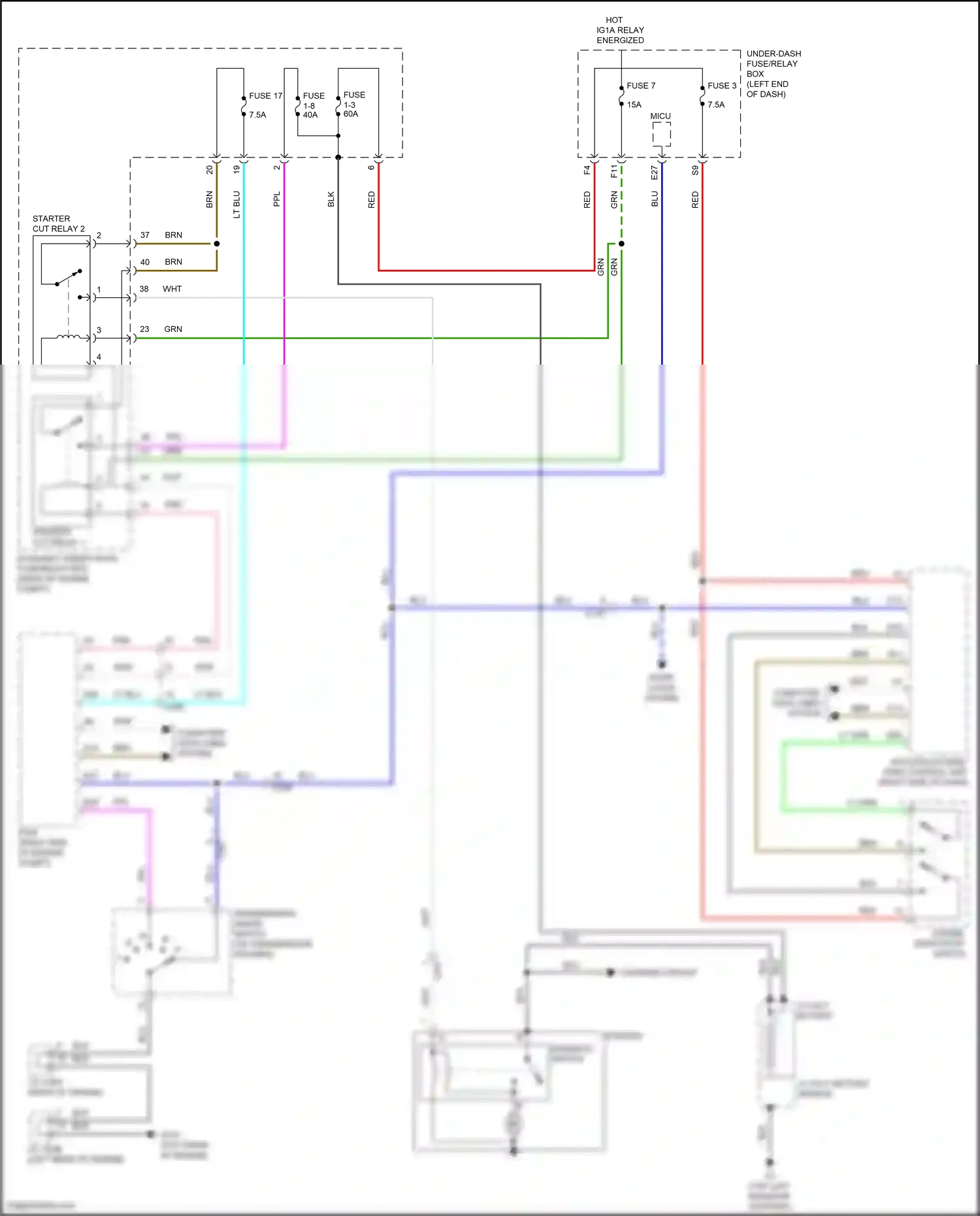 Honda Ridgeline II (2016-2021) 12 volt battery sensor wiring diagram  (5 of 5)