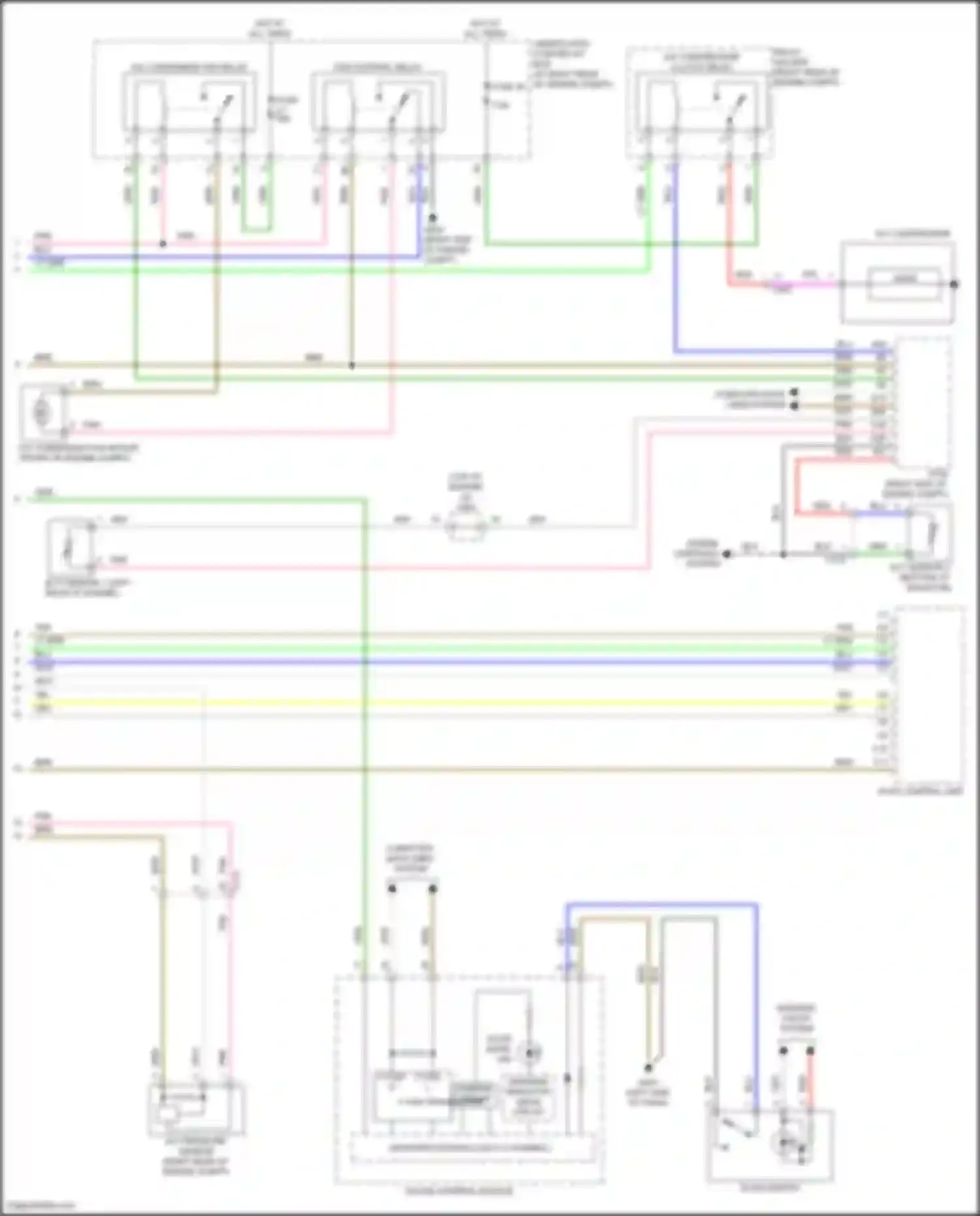 Wiring diagram a/c compressor clutch relay for Honda Ridgeline II (2016-2021) (2 of 4)