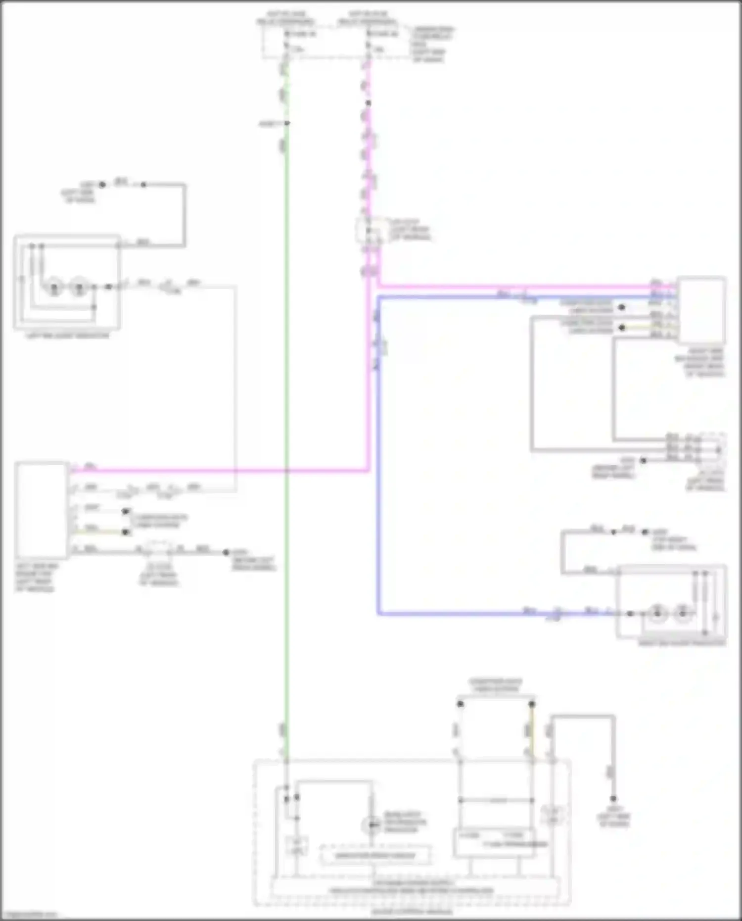 Wiring diagram blind spot information indicator for Honda Ridgeline II (2016-2021) (1 of 1)