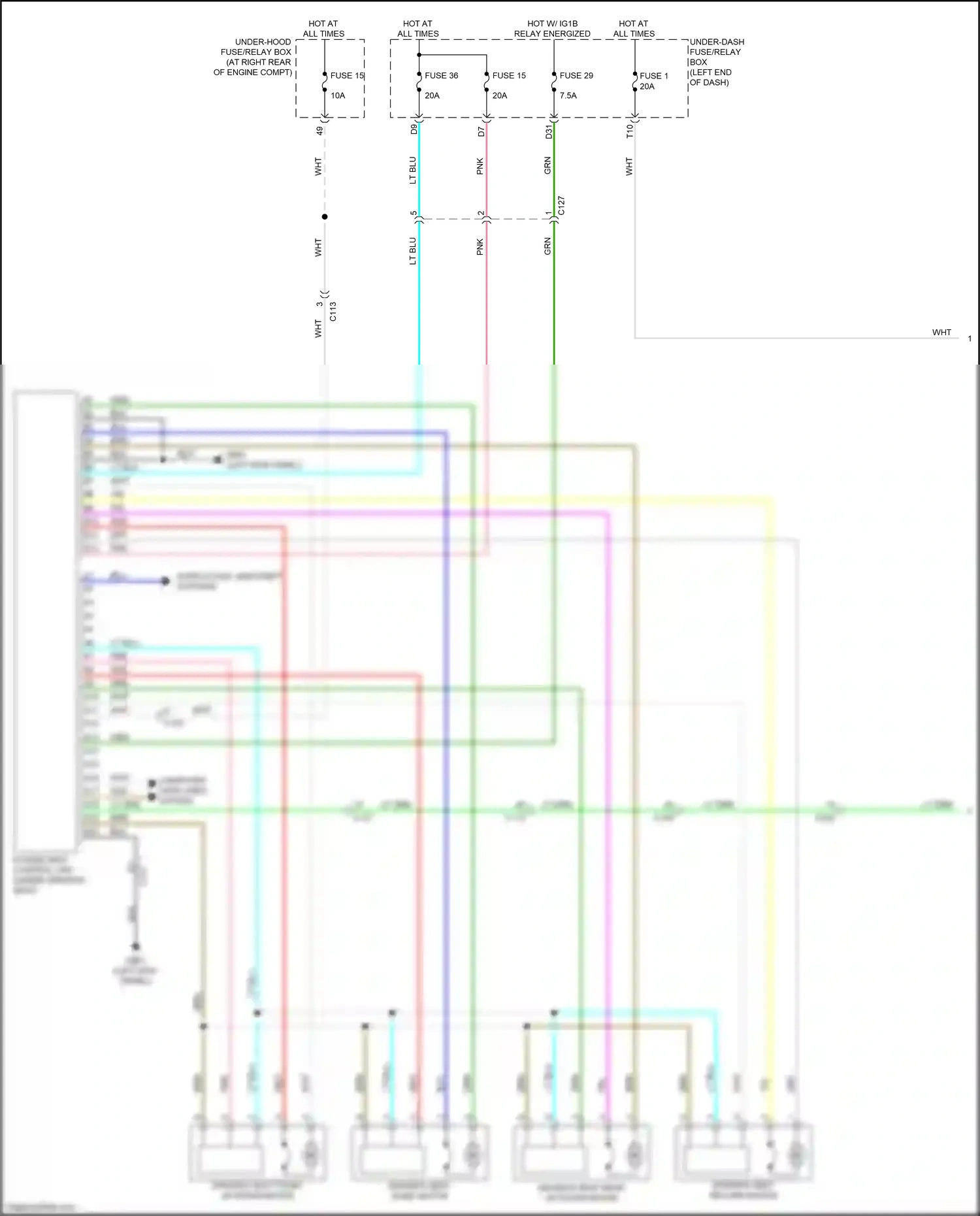 Honda Ridgeline II (2016-2021) computer data lines system wiring diagram  (8 of 83)