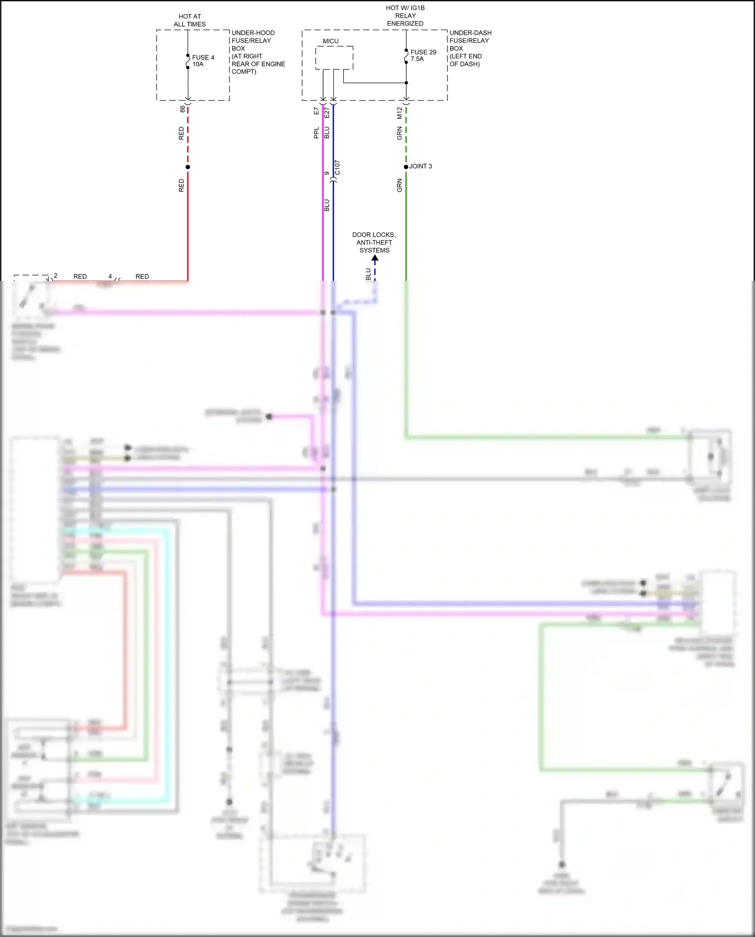 Honda Ridgeline II (2016-2021) computer data lines system wiring diagram  (38 of 83)