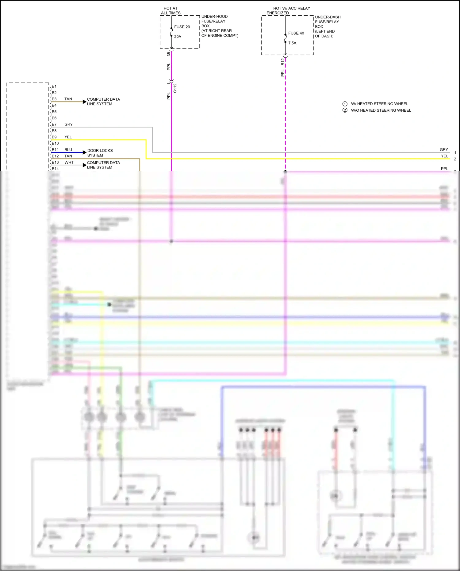 Honda Ridgeline II (2016-2021) computer data lines system wiring diagram  (56 of 83)