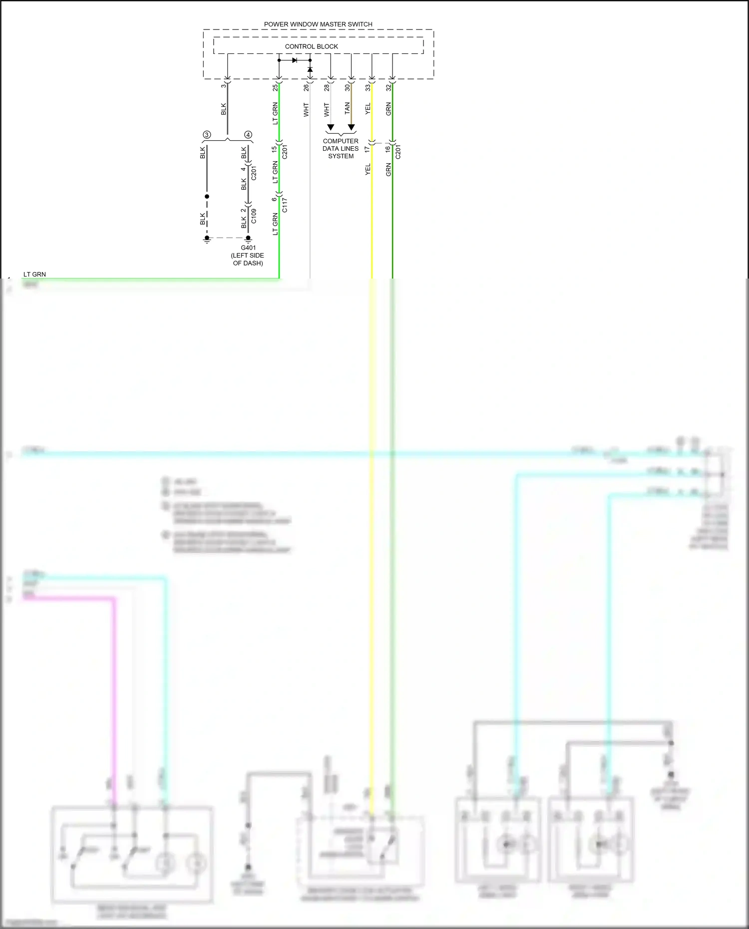 Honda Ridgeline II (2016-2021) computer data lines system wiring diagram  (45 of 83)