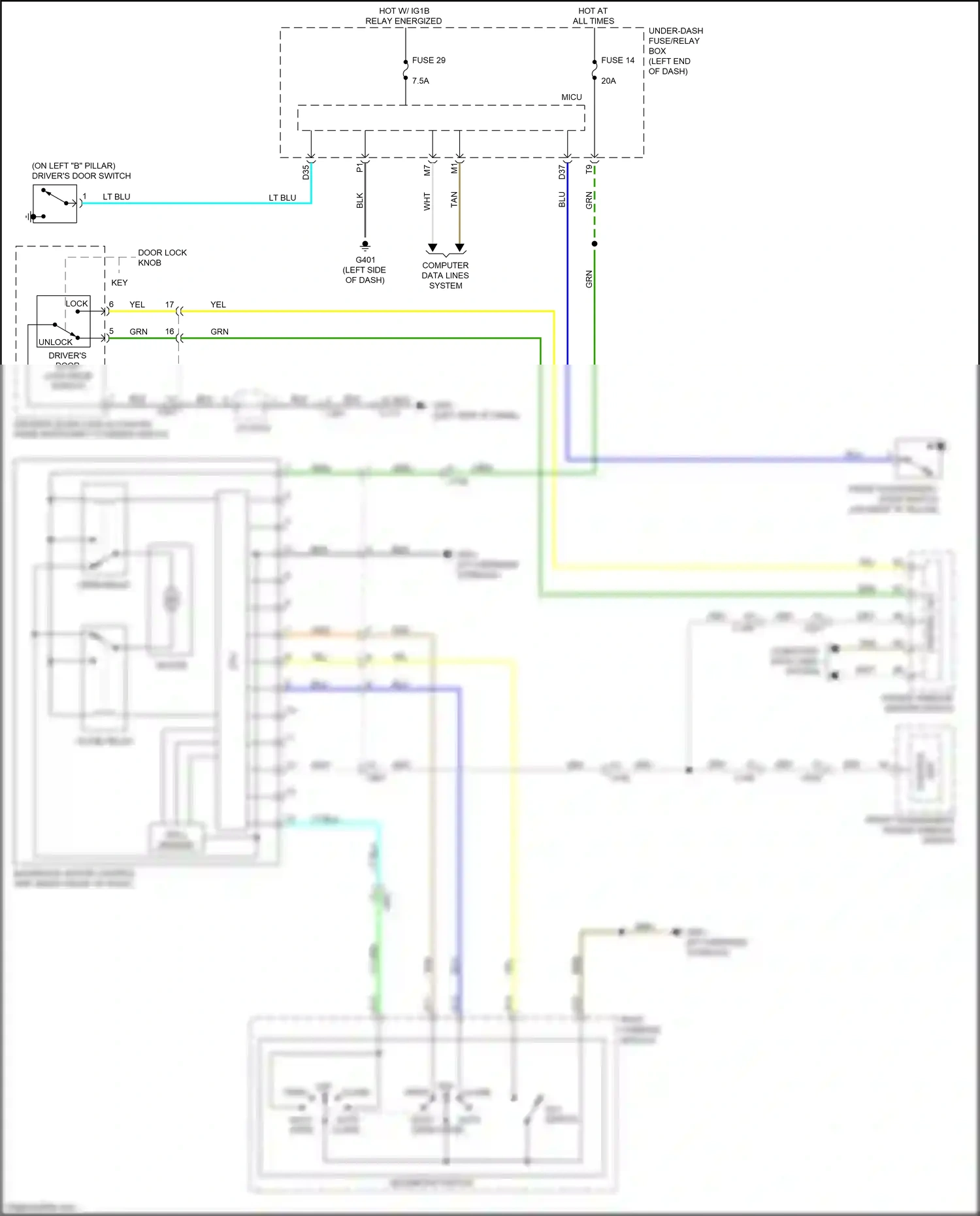 Honda Ridgeline II (2016-2021) computer data lines system wiring diagram  (79 of 83)