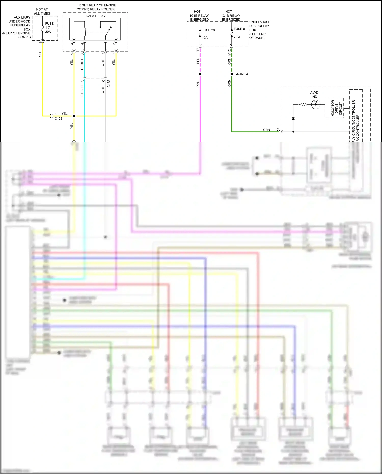 Honda Ridgeline II (2016-2021) computer data lines system wiring diagram  (11 of 83)