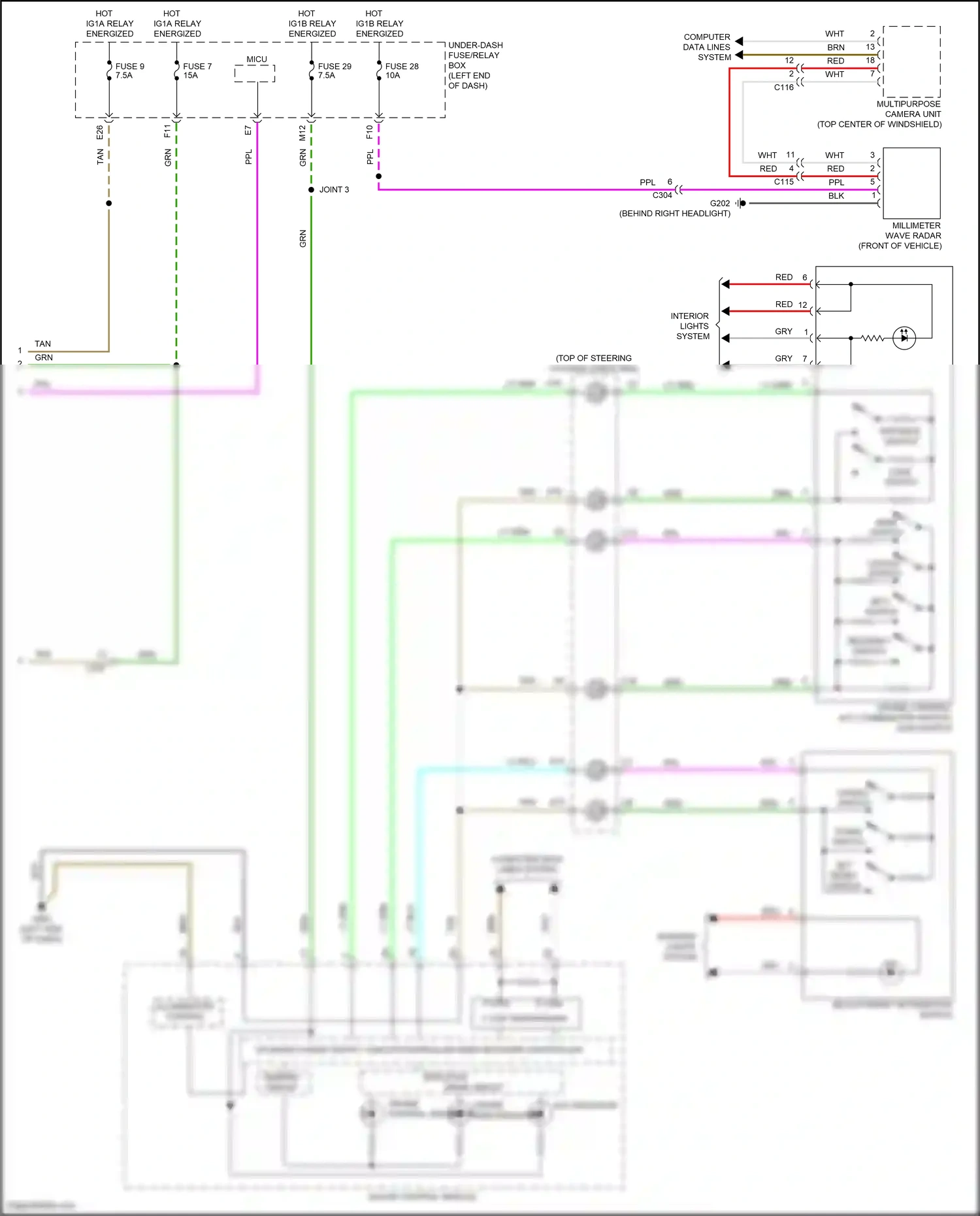 Honda Ridgeline II (2016-2021) computer data lines system wiring diagram  (4 of 83)