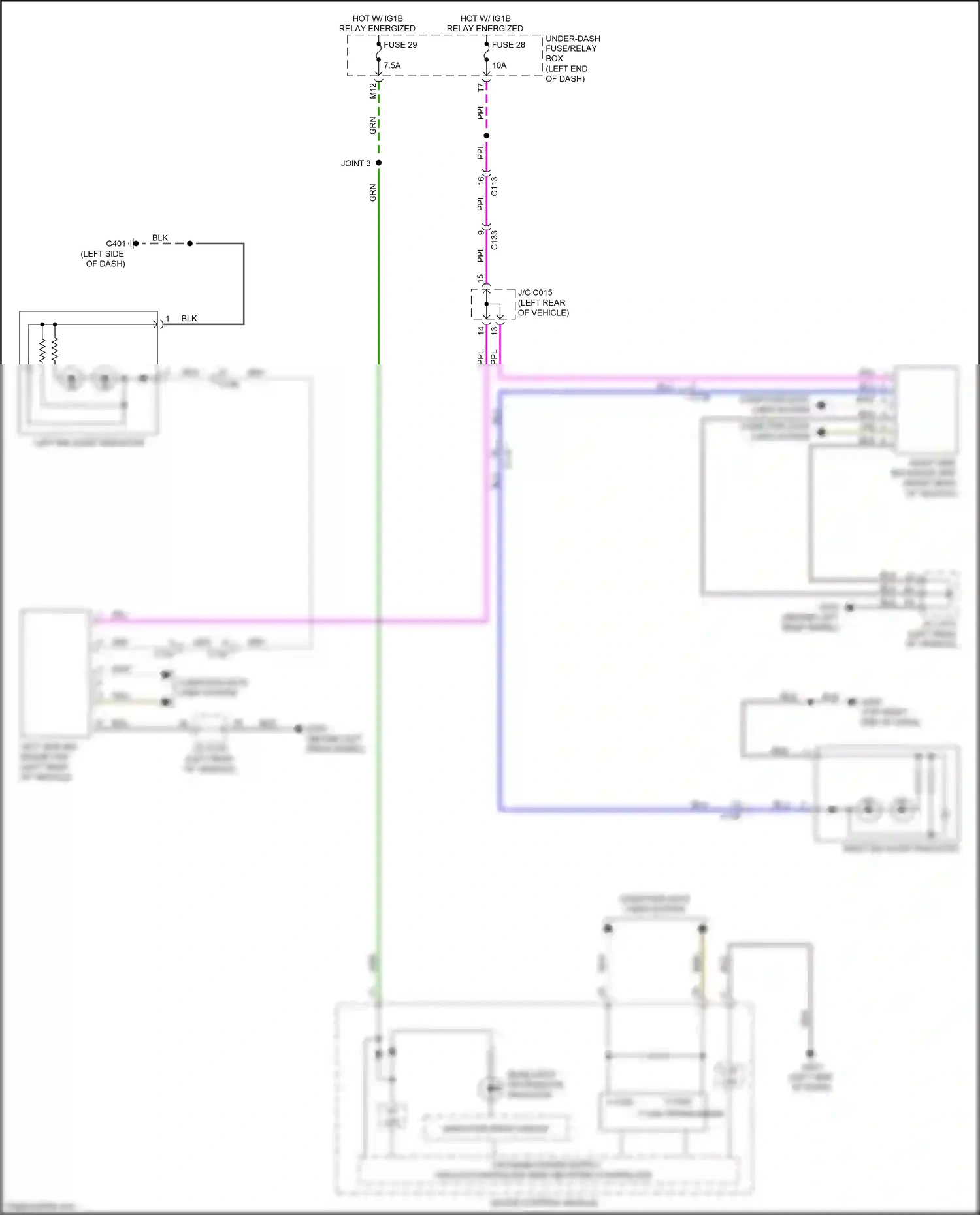 Honda Ridgeline II (2016-2021) computer data lines system wiring diagram  (31 of 83)