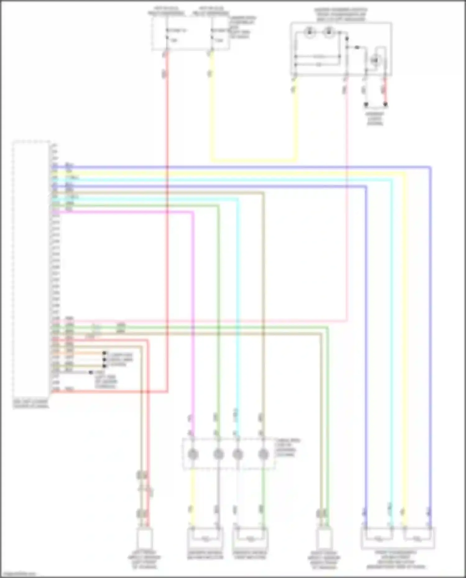 Wiring diagram front passenger's air bag first/ second inflator for Honda Ridgeline II (2016-2021) (1 of 1)