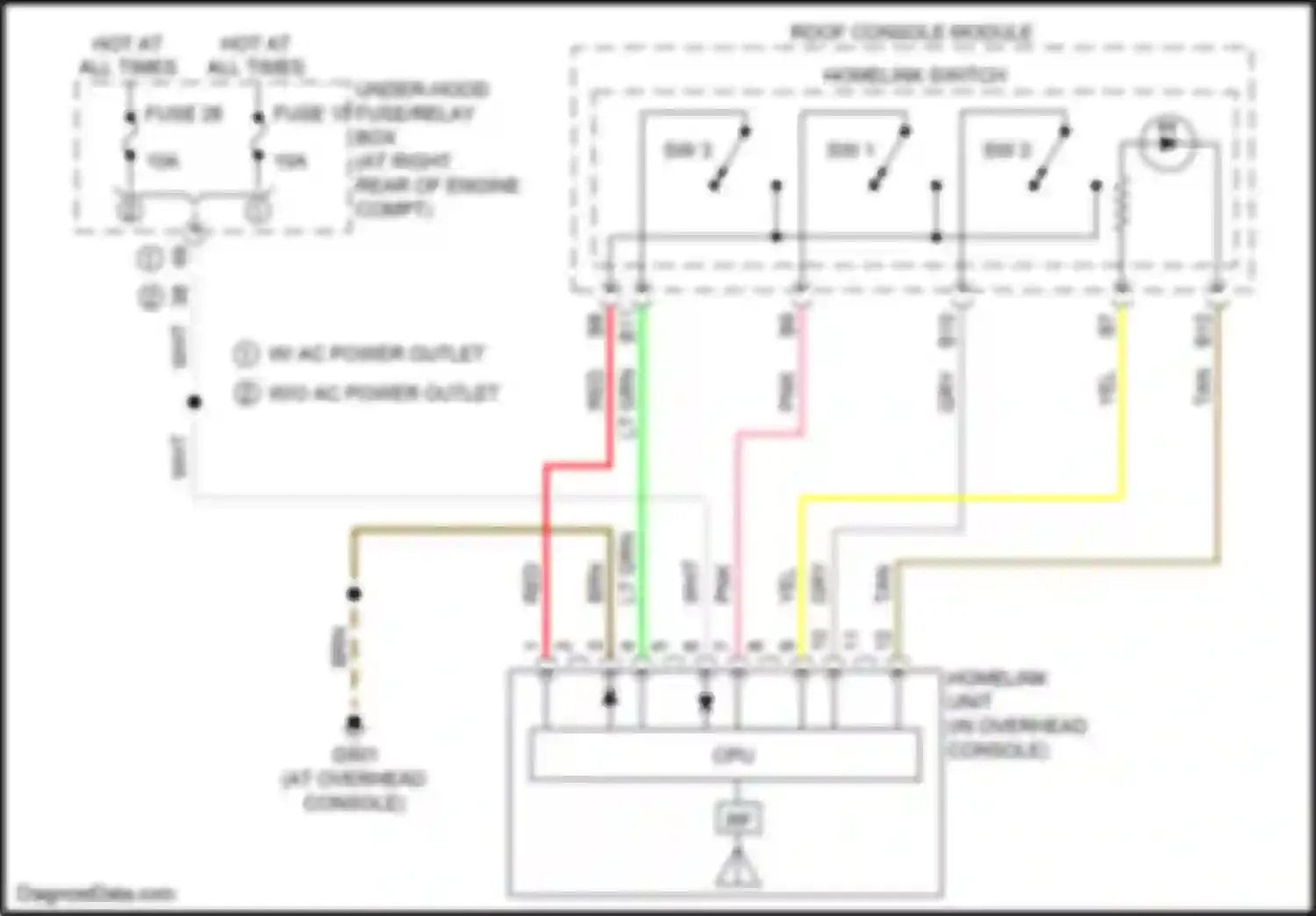 Wiring diagram fuse 15 for Honda Ridgeline II (2016-2021) (3 of 15)
