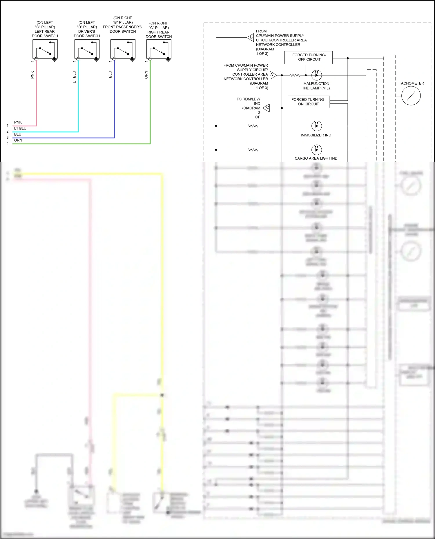 Honda Ridgeline II (2016-2021) keyless access/ tpms control unit wiring diagram  (5 of 13)
