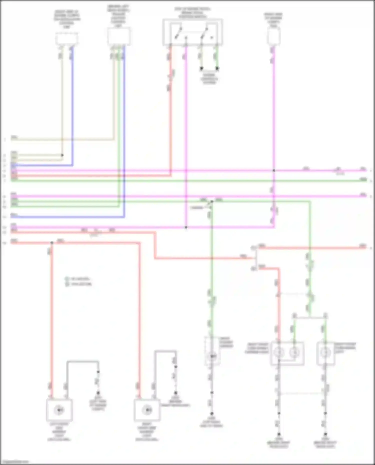Wiring diagram left front side marker light for Honda Ridgeline II (2016-2021) (1 of 2)