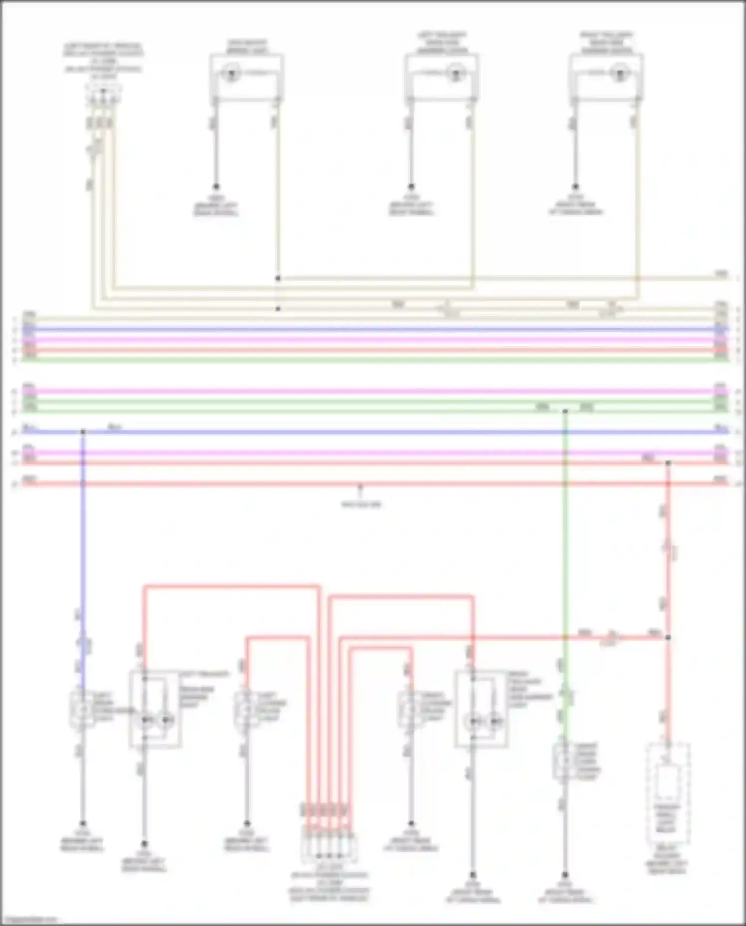 Wiring diagram left rear turn signal light for Honda Ridgeline II (2016-2021) (1 of 2)