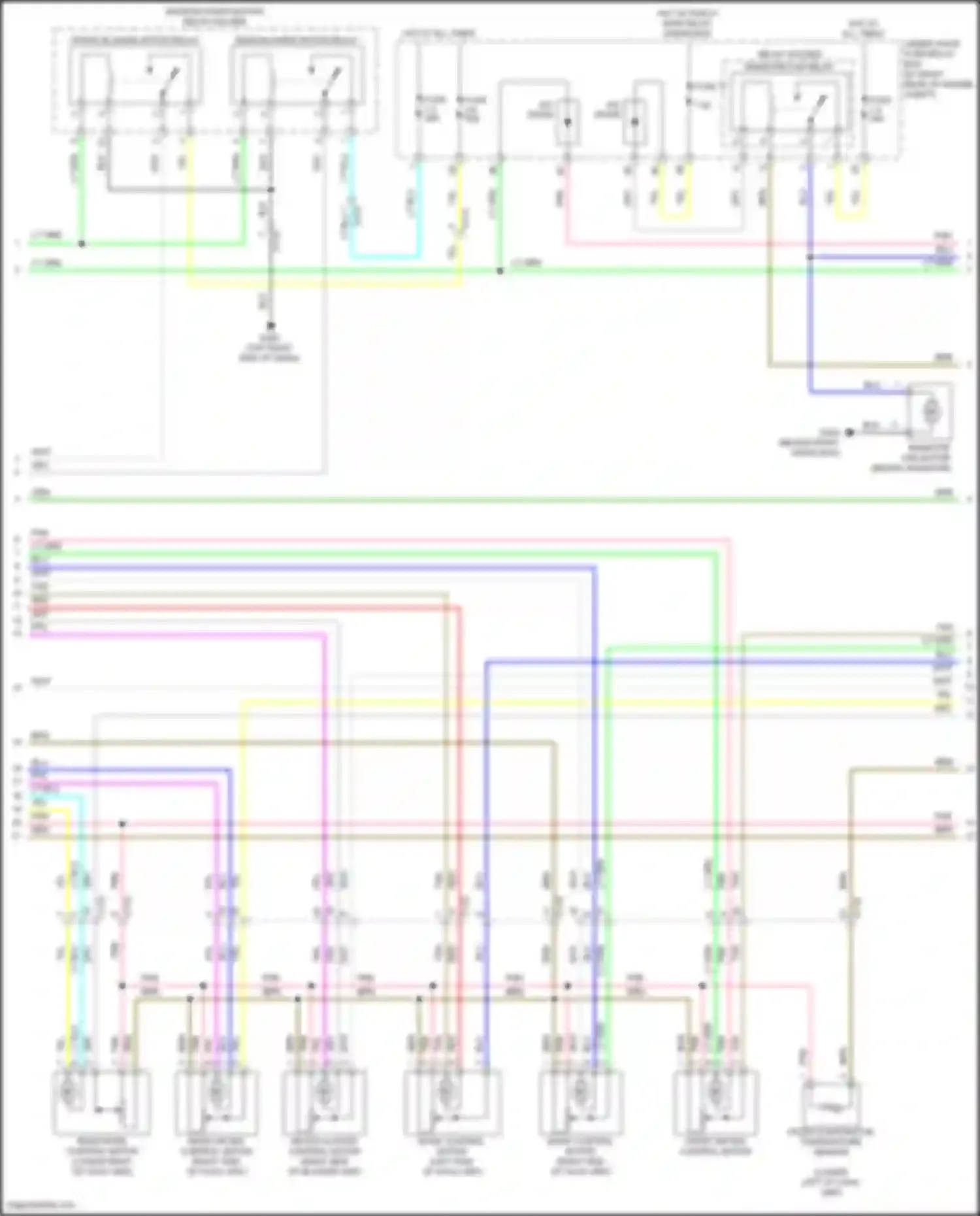 Wiring diagram mode control motor a for Honda Ridgeline II (2016-2021) (2 of 2)