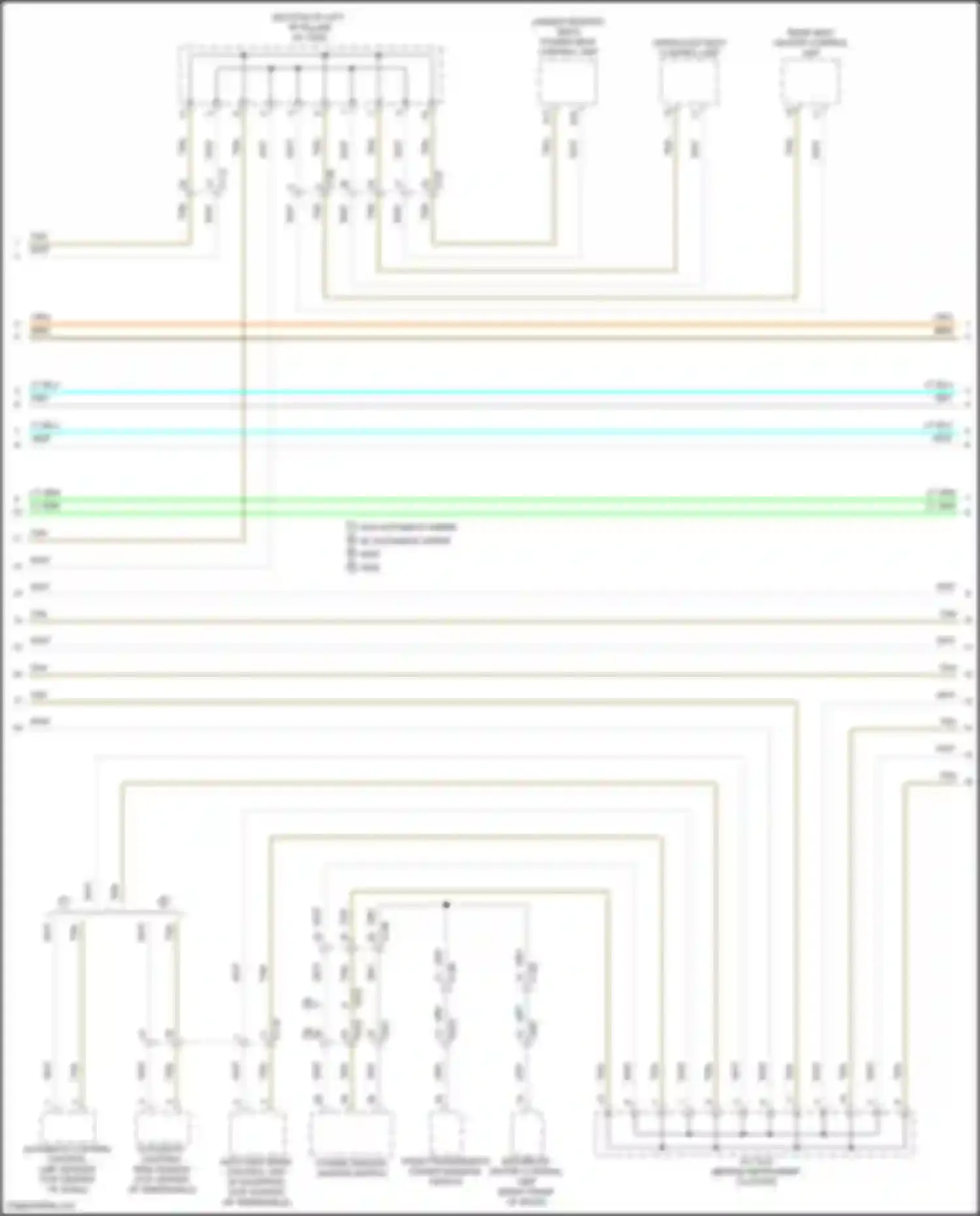 Wiring diagram moonroof motor/ control unit for Honda Ridgeline II (2016-2021) (1 of 5)