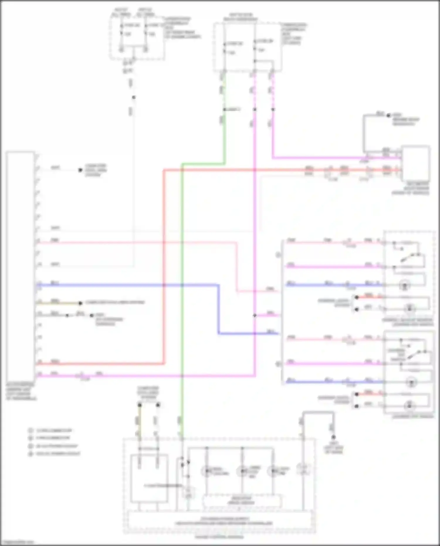 Wiring diagram multipurpose camera unit for Honda Ridgeline II (2016-2021) (2 of 2)