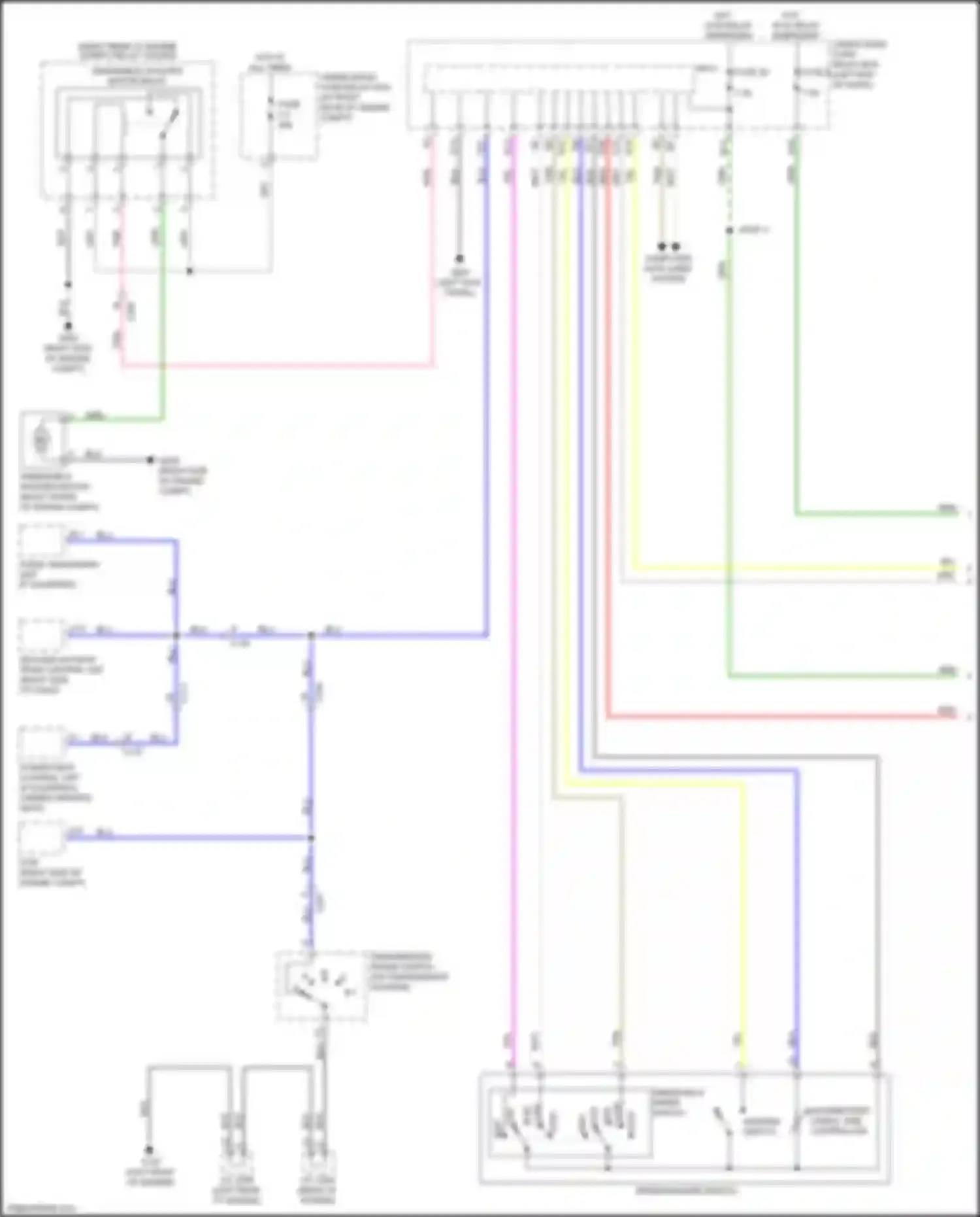Wiring diagram power seat control unit for Honda Ridgeline II (2016-2021) (10 of 10)