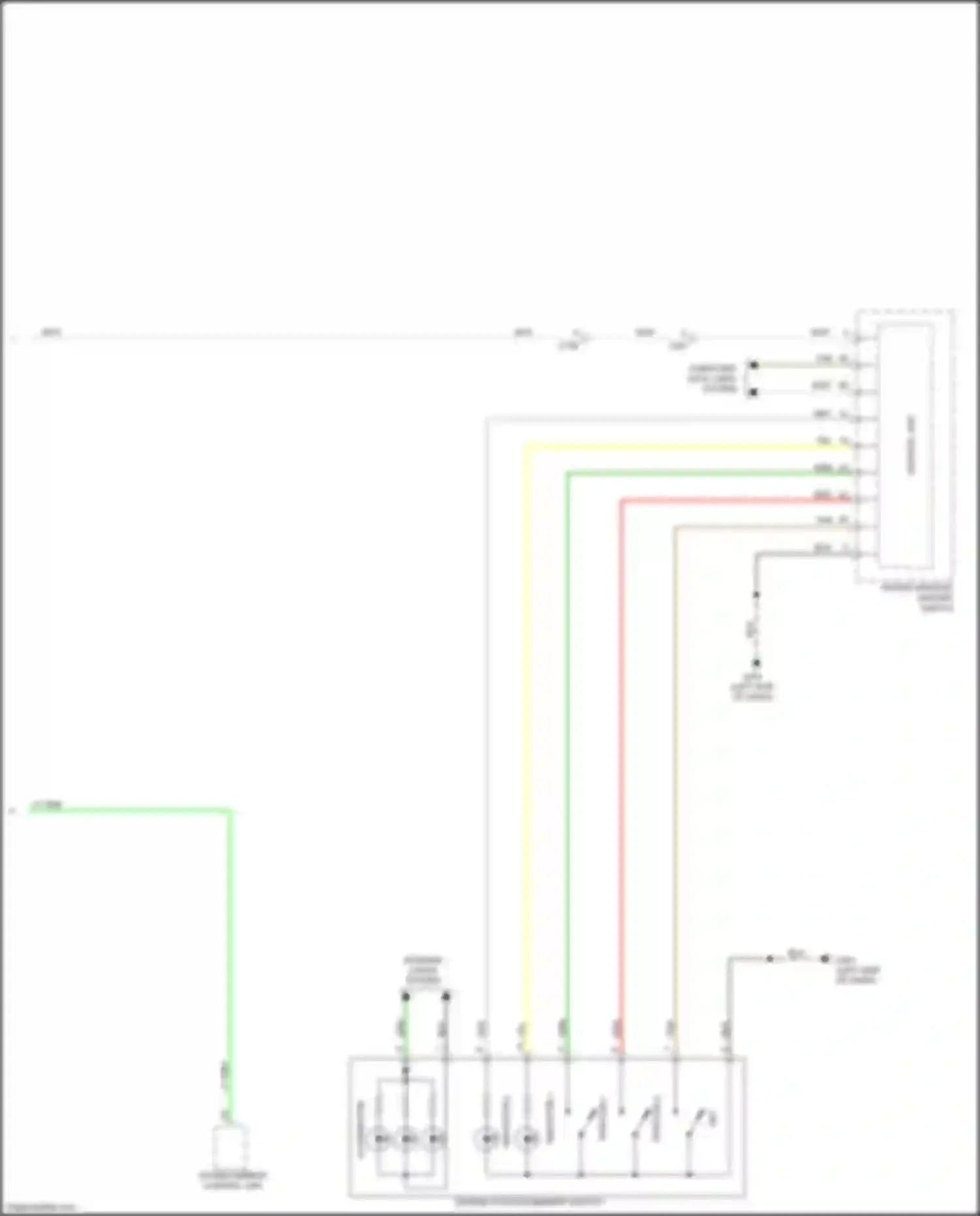 Wiring diagram power window master switch for Honda Ridgeline II (2016-2021) (5 of 16)