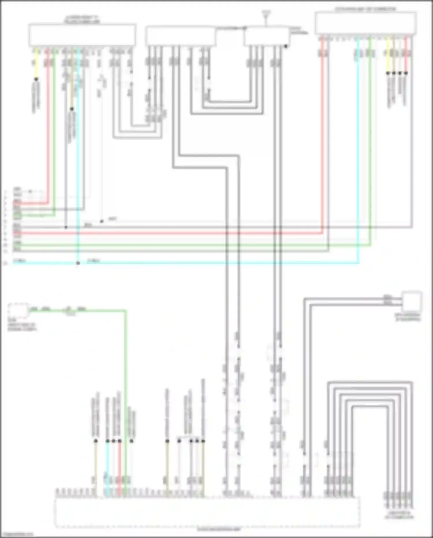 Wiring diagram rear camera circuit for Honda Ridgeline II (2016-2021) (1 of 2)