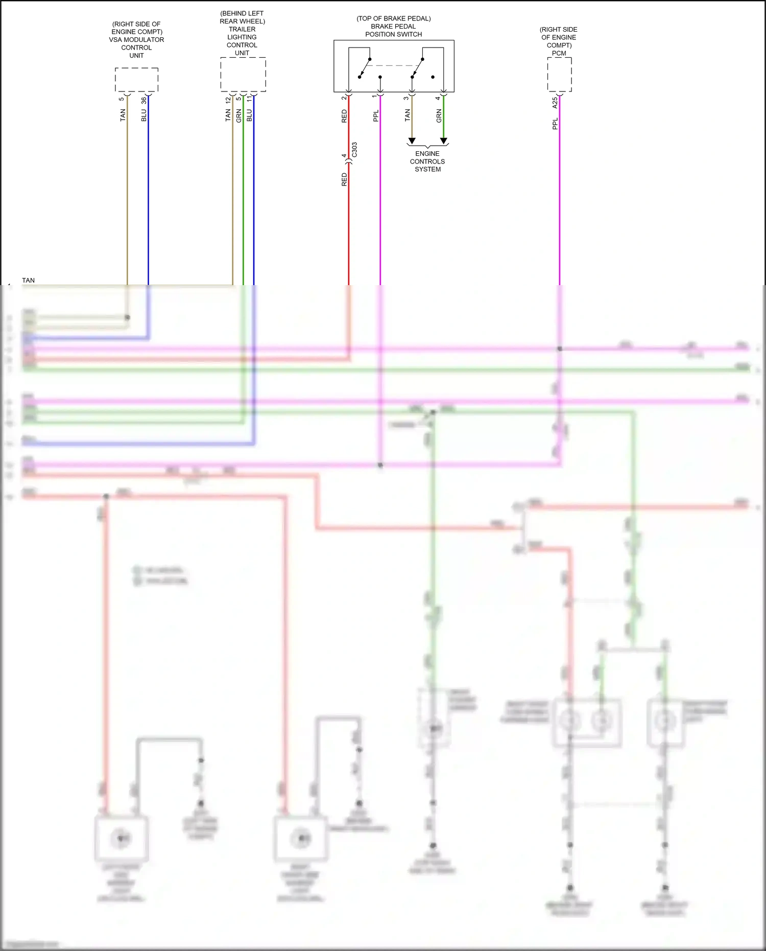 Honda Ridgeline II (2016-2021) red wiring diagram  (65 of 118)