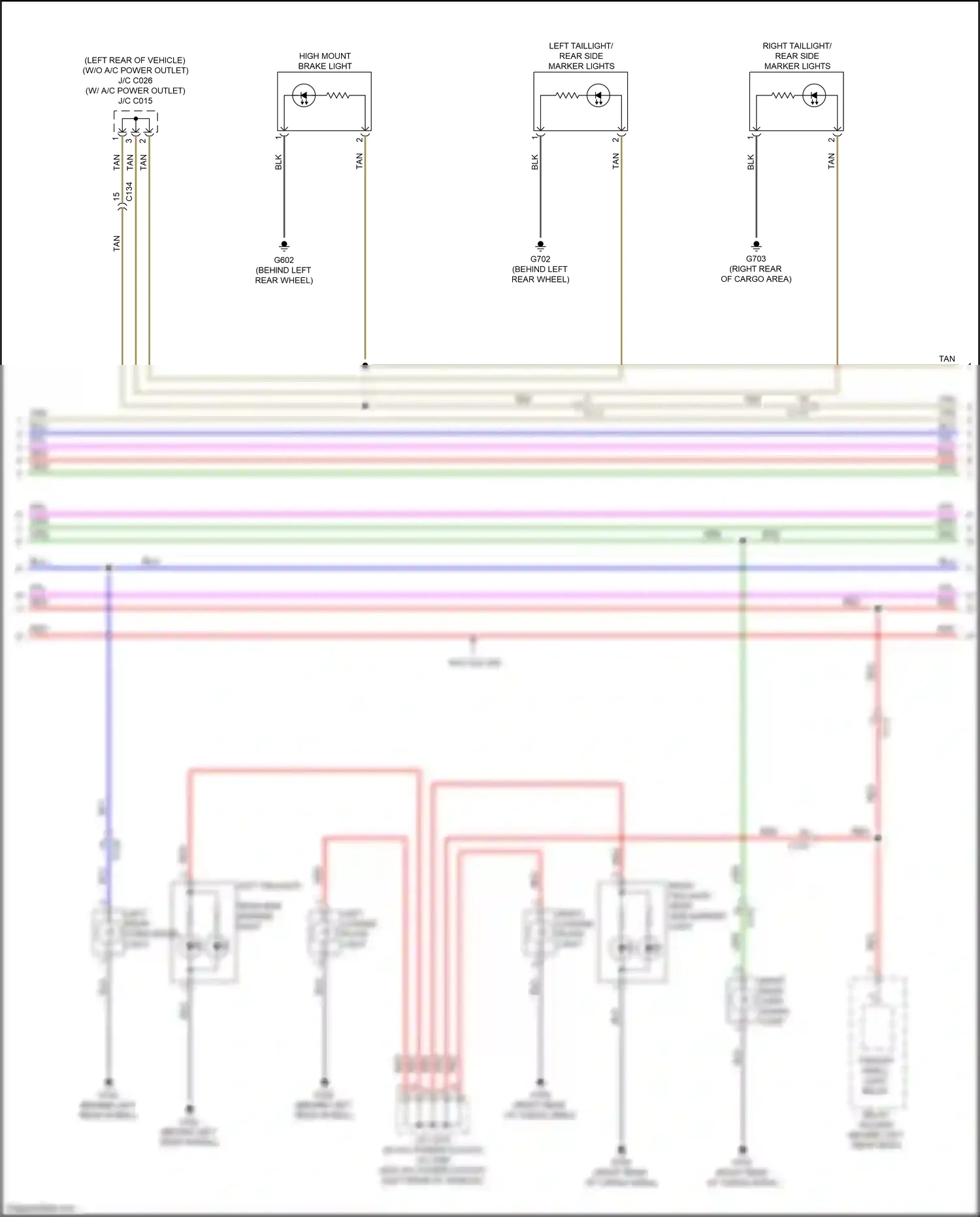 Honda Ridgeline II (2016-2021) red wiring diagram  (64 of 118)