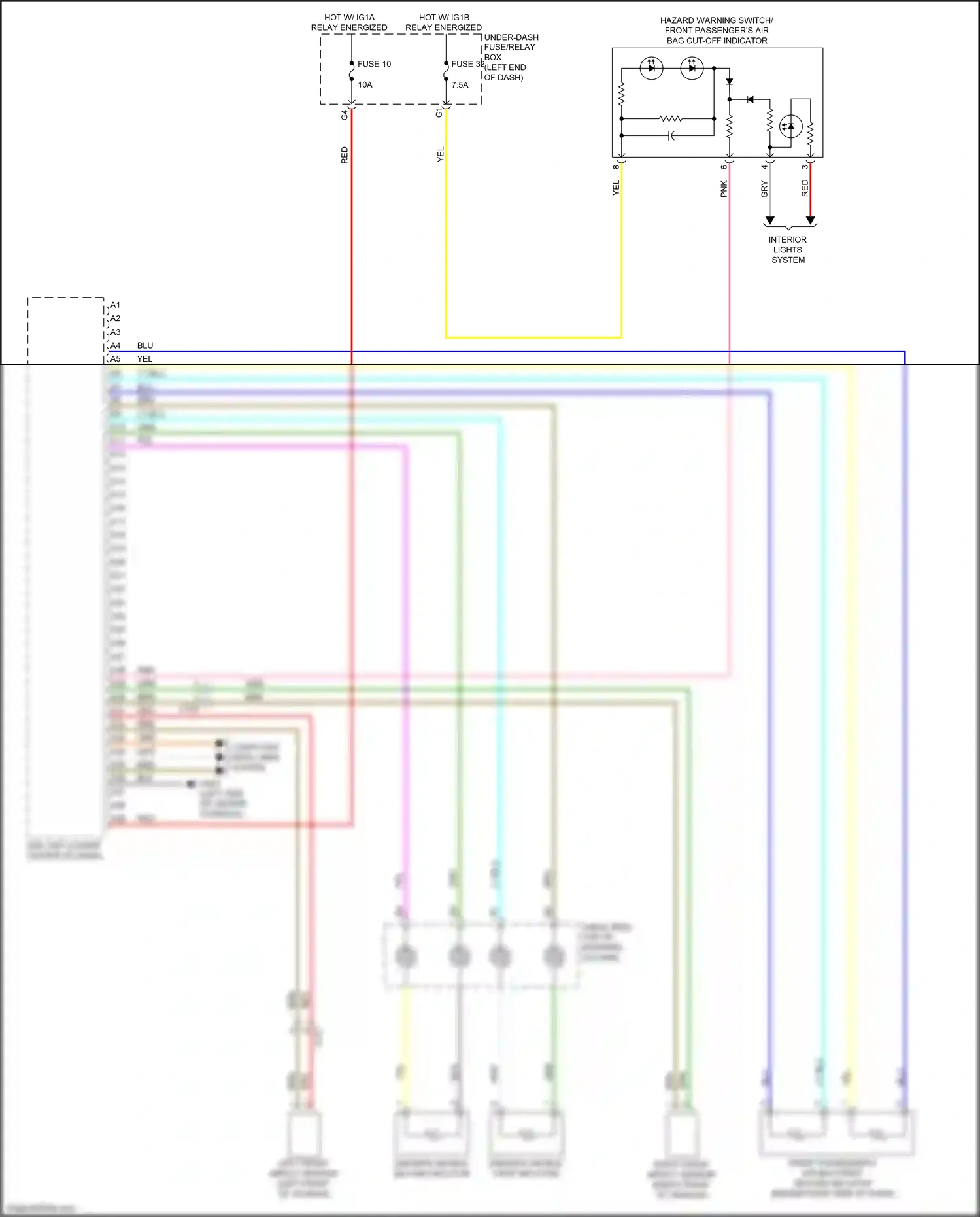 Honda Ridgeline II (2016-2021) right front impact sensor wiring diagram  (1 of 1)