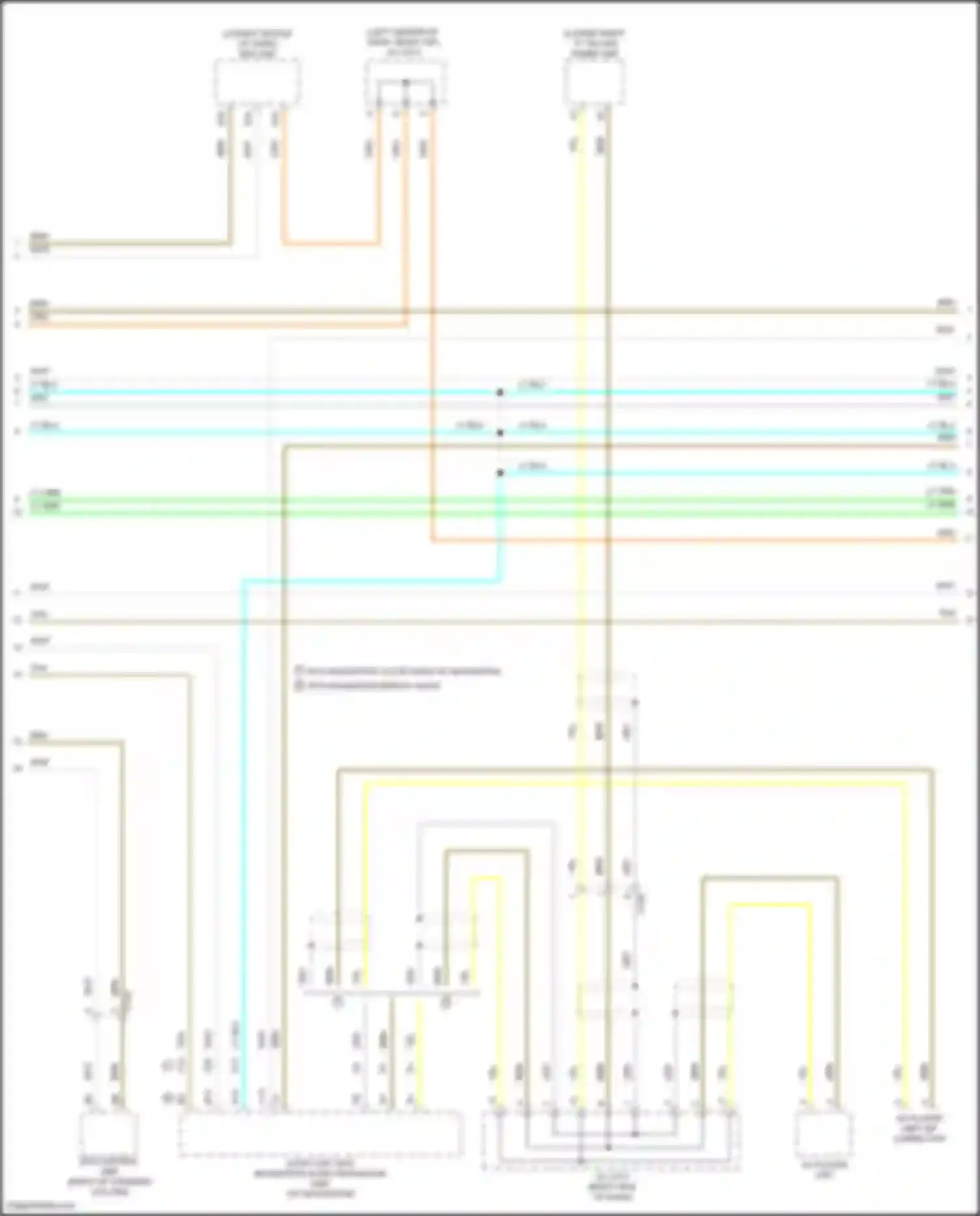 Wiring diagram srs unit for Honda Ridgeline II (2016-2021) (2 of 5)