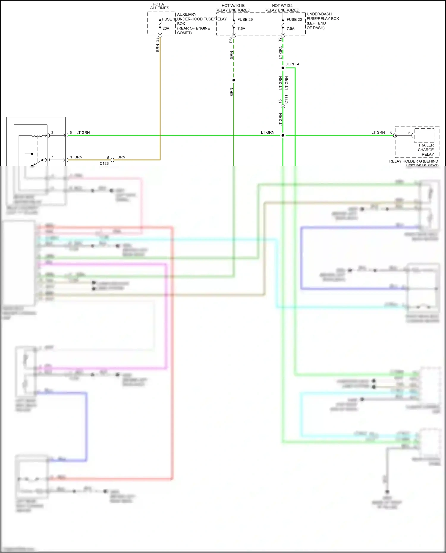 Honda Ridgeline II (2016-2021) tan wiring diagram  (80 of 107)