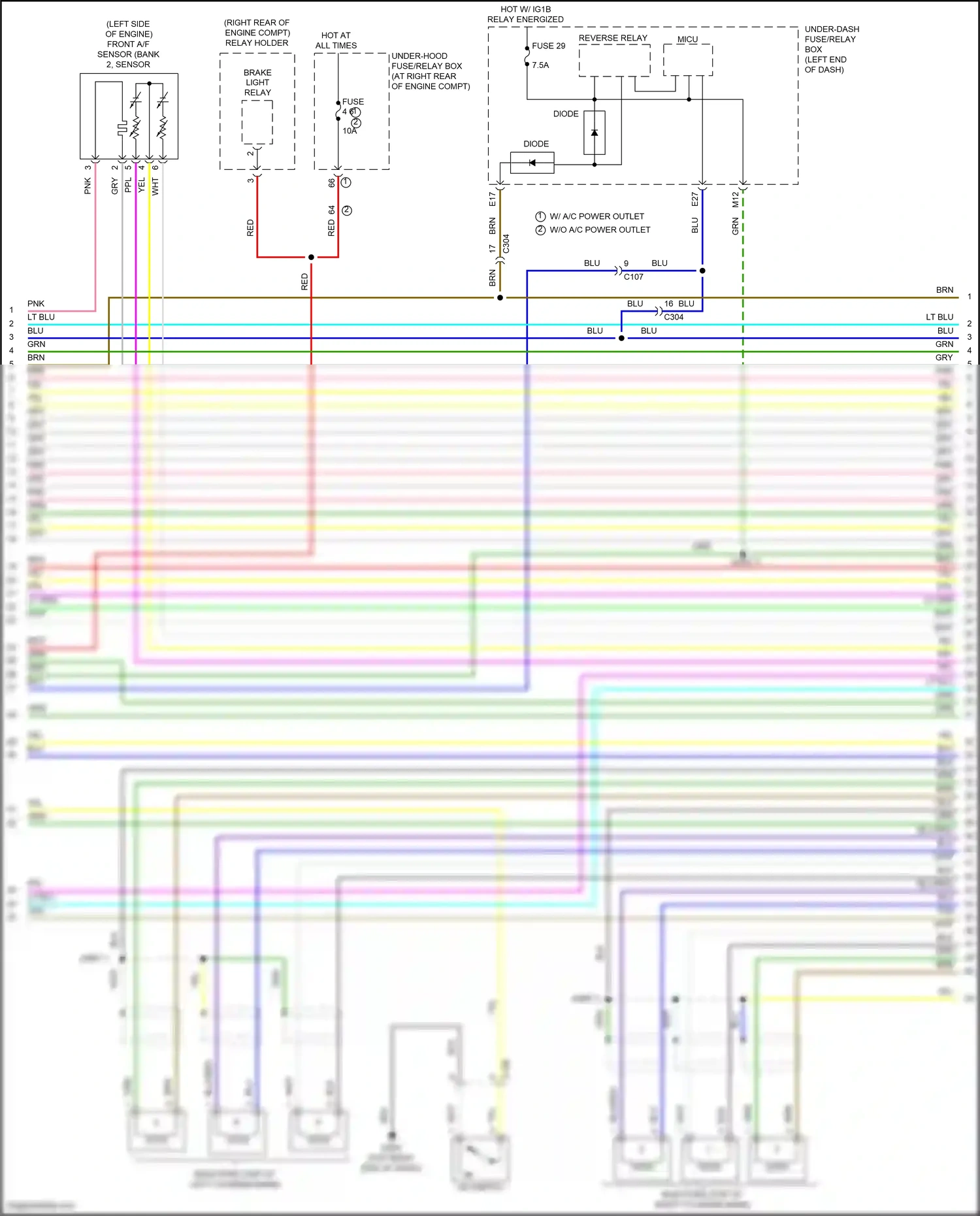 Honda Ridgeline II (2016-2021) tan wiring diagram  (103 of 107)