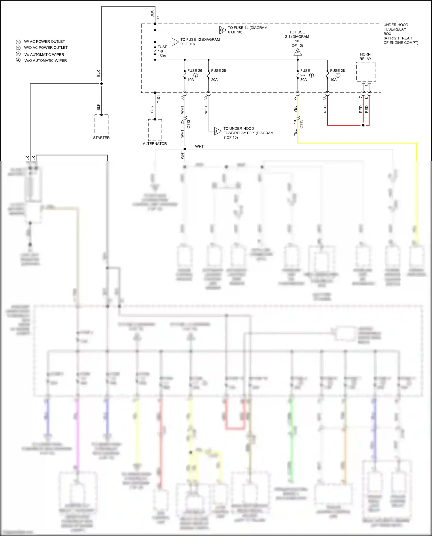 Honda Ridgeline II (2016-2021) trailer lighting control unit wiring diagram  (4 of 5)