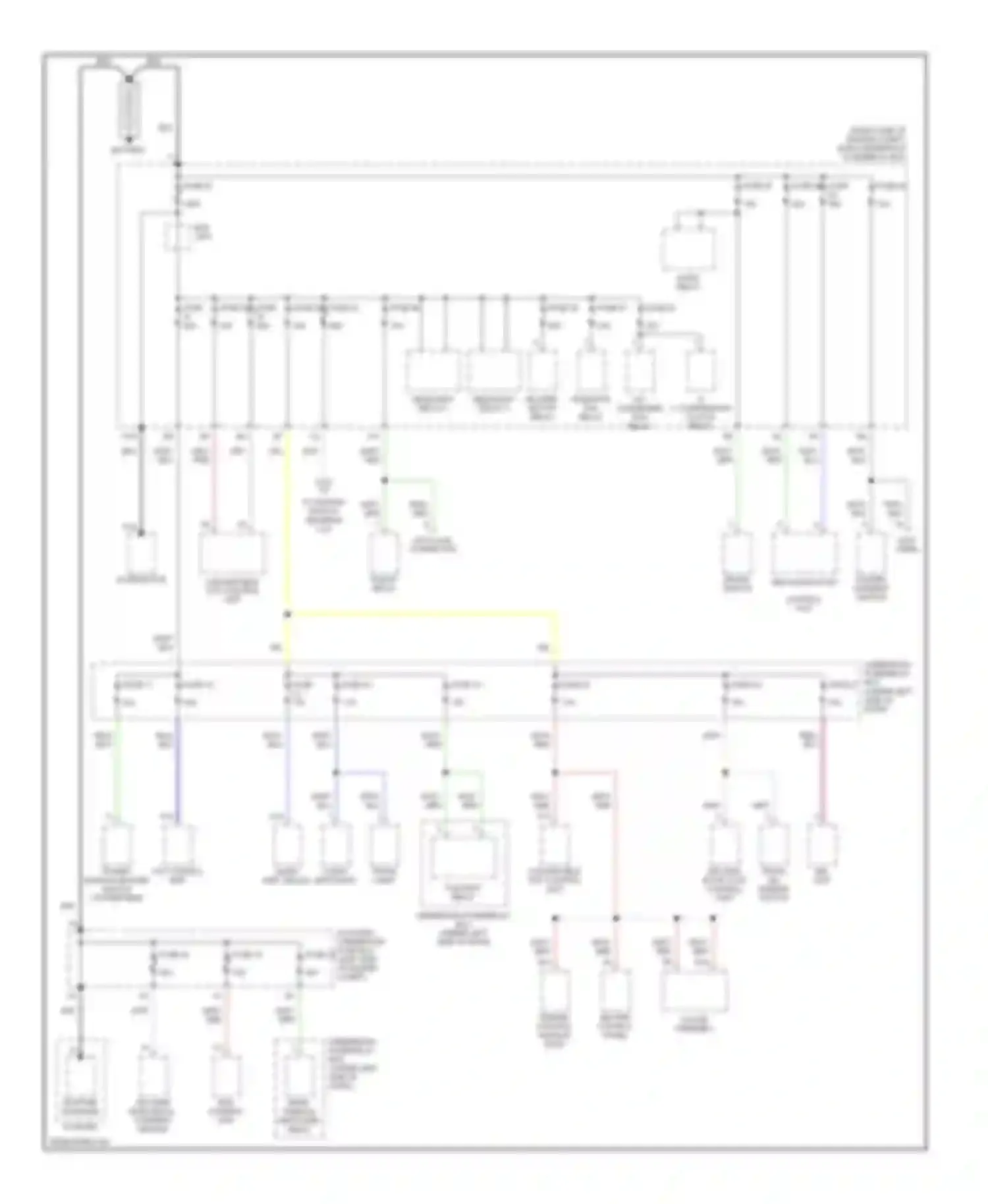 S2000 Honda AP1 (1999-2003): Power distribution circuit (1 of 3)