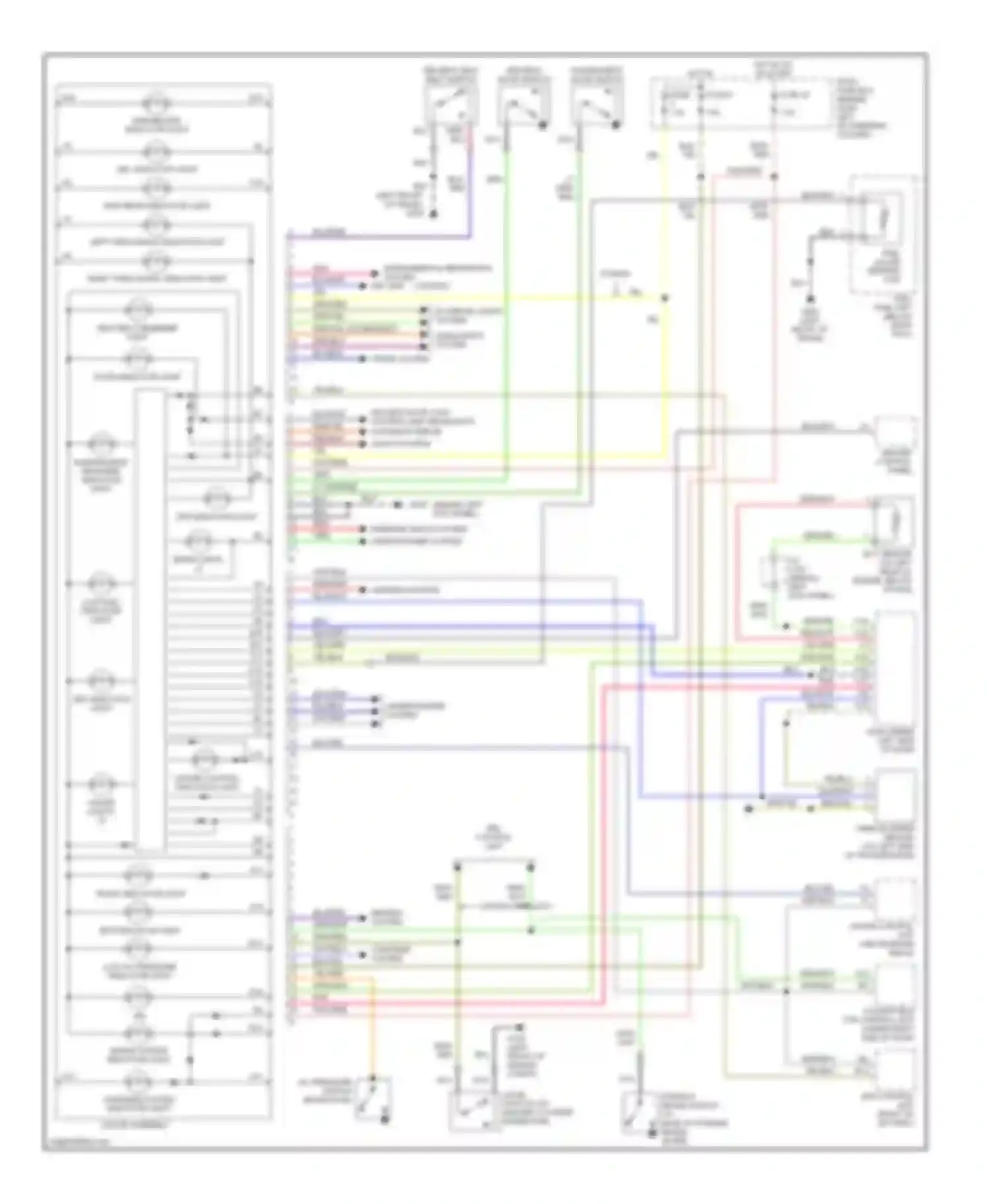 Wiring diagram door indicator light for Honda S2000 AP1 (1999-2003)