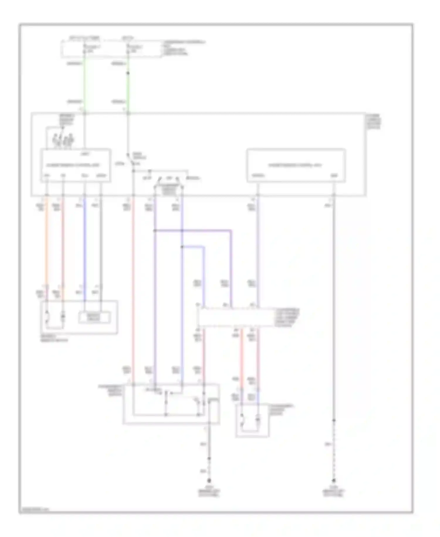 Wiring diagram drivers window switch for Honda S2000 AP1 (1999-2003)