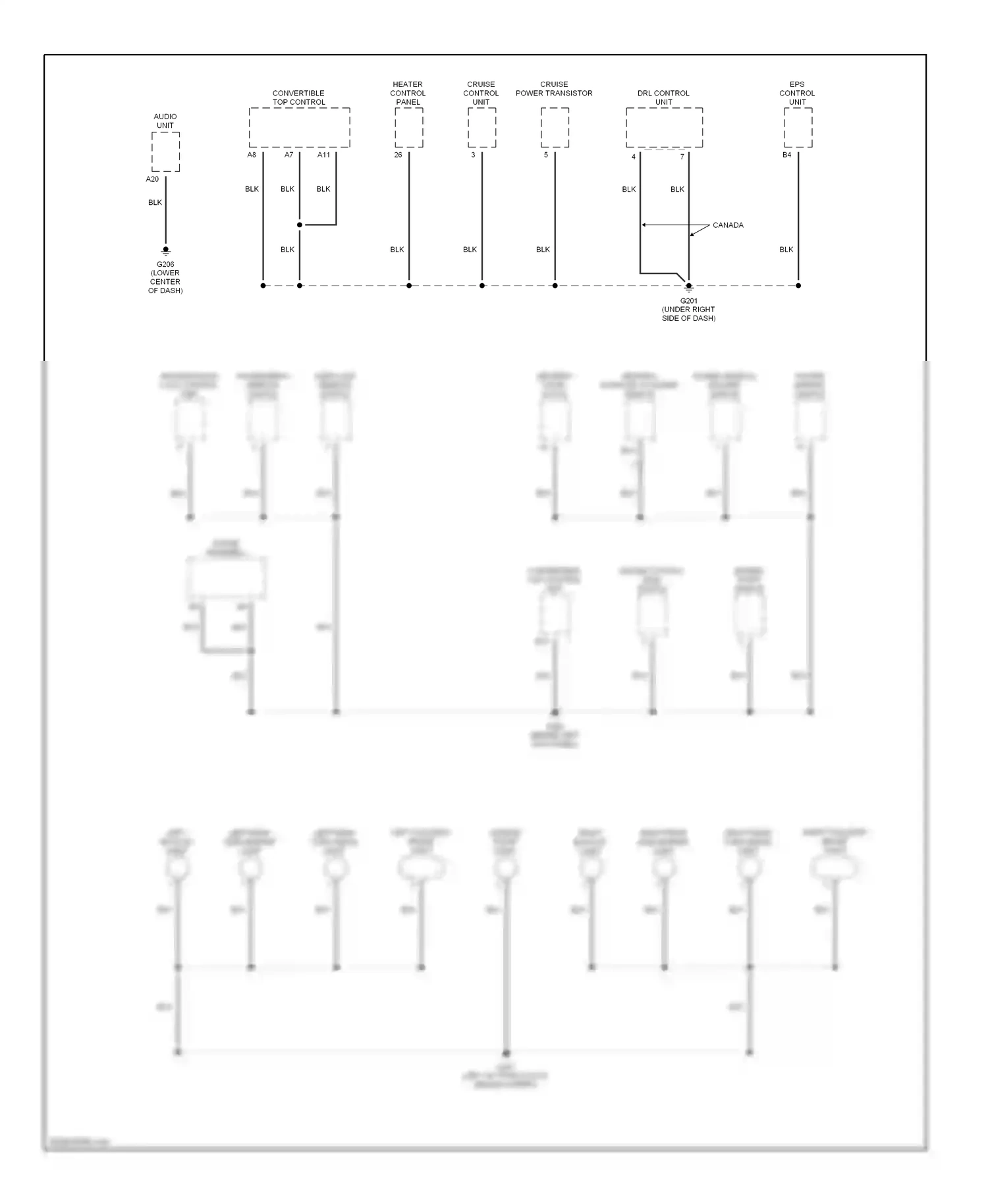 Honda S2000 AP1 (1999-2003) keyless door lock control unit wiring diagram  (1 of 3)