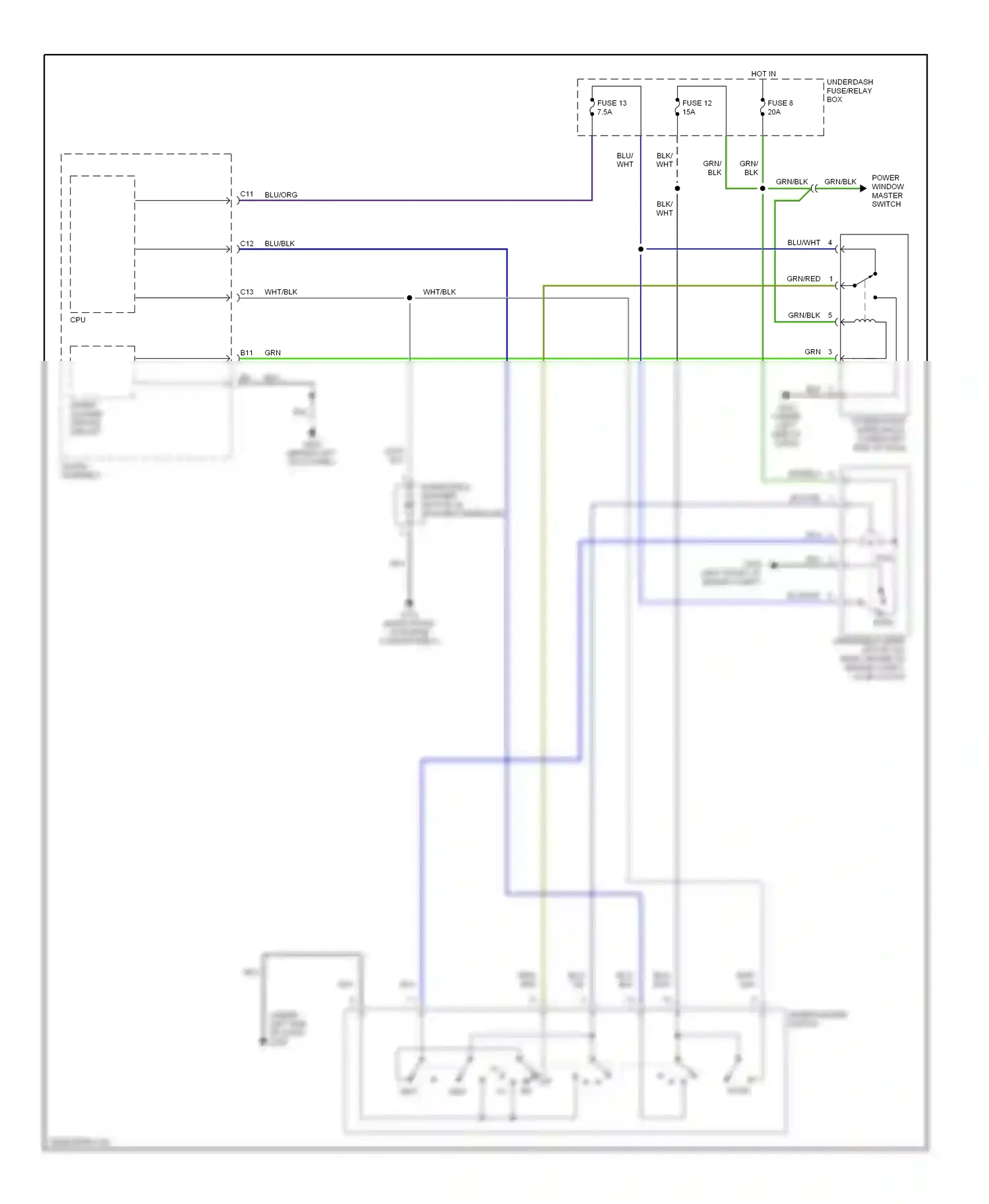 Honda S2000 AP1 (1999-2003) off wiring diagram  (6 of 6)