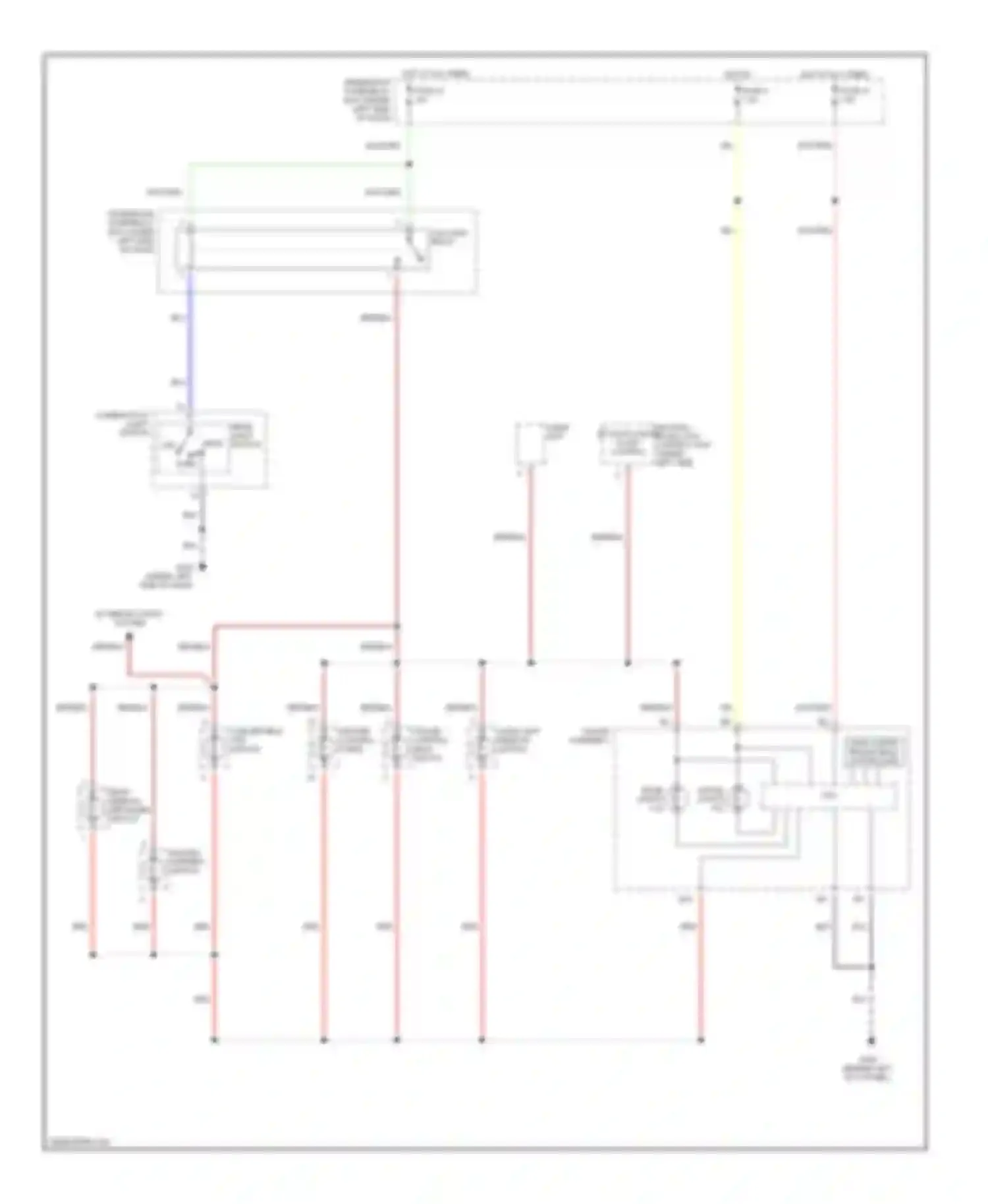 Wiring diagram rear window defogger switch for Honda S2000 AP1 (1999-2003) (3 of 3)