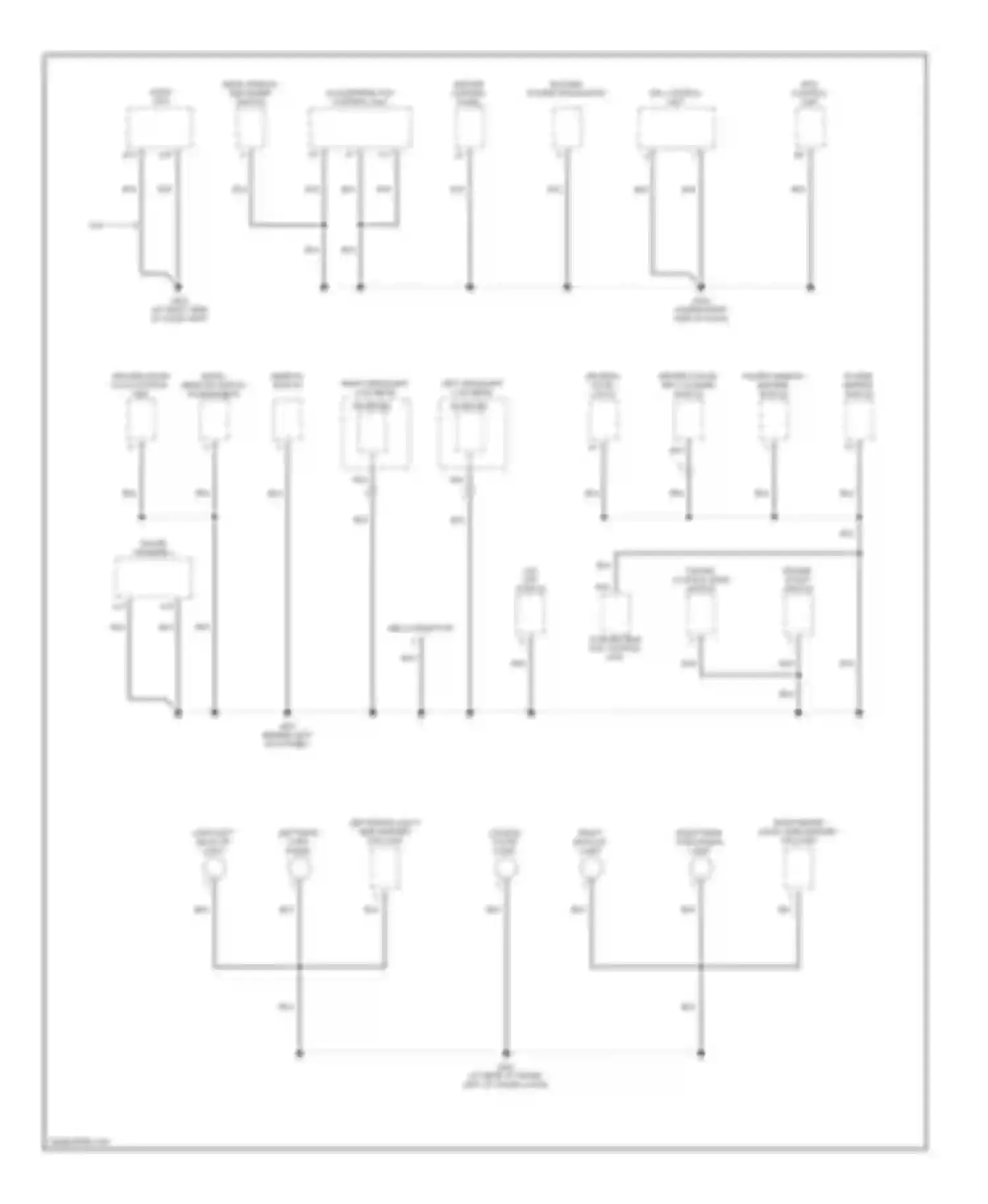 S2000 Honda AP2 facelift (2003-2009): Ground distribution circuit (3 of 3)