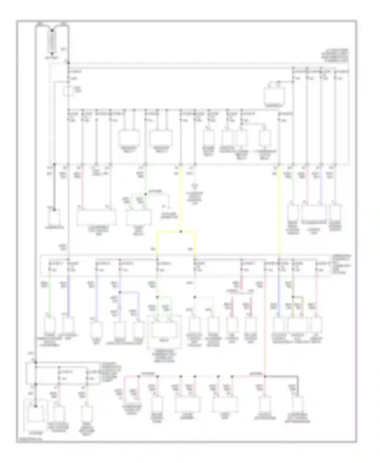 S2000 Honda AP2 facelift (2003-2009): Power distribution circuit (1 of 3)