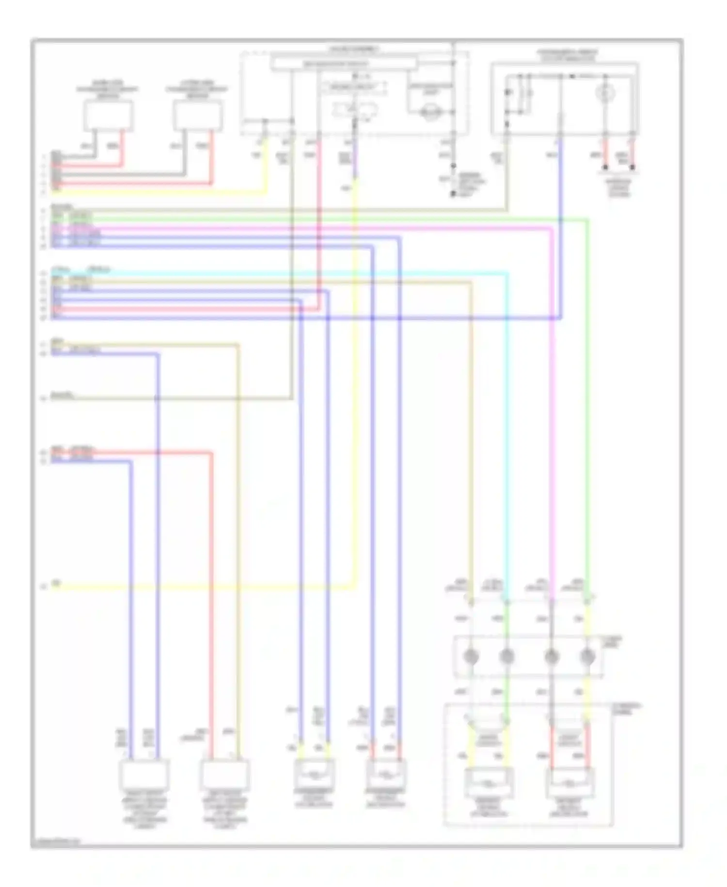S2000 Honda AP2 facelift (2003-2009): Supplemental restraints circuit (2 of 2)