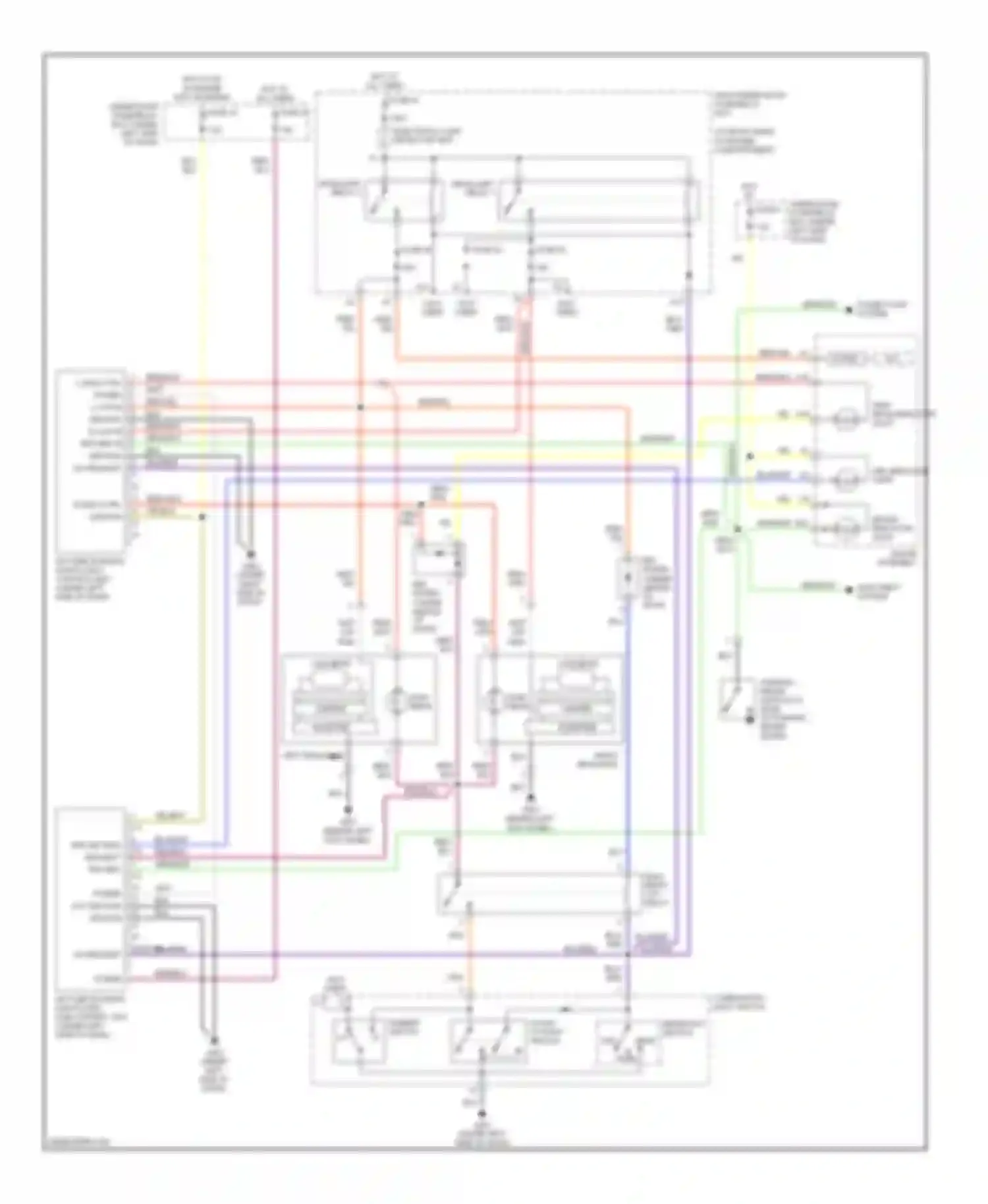 Wiring diagram high beam for Honda S2000 AP2 facelift (2003-2009) (2 of 2)