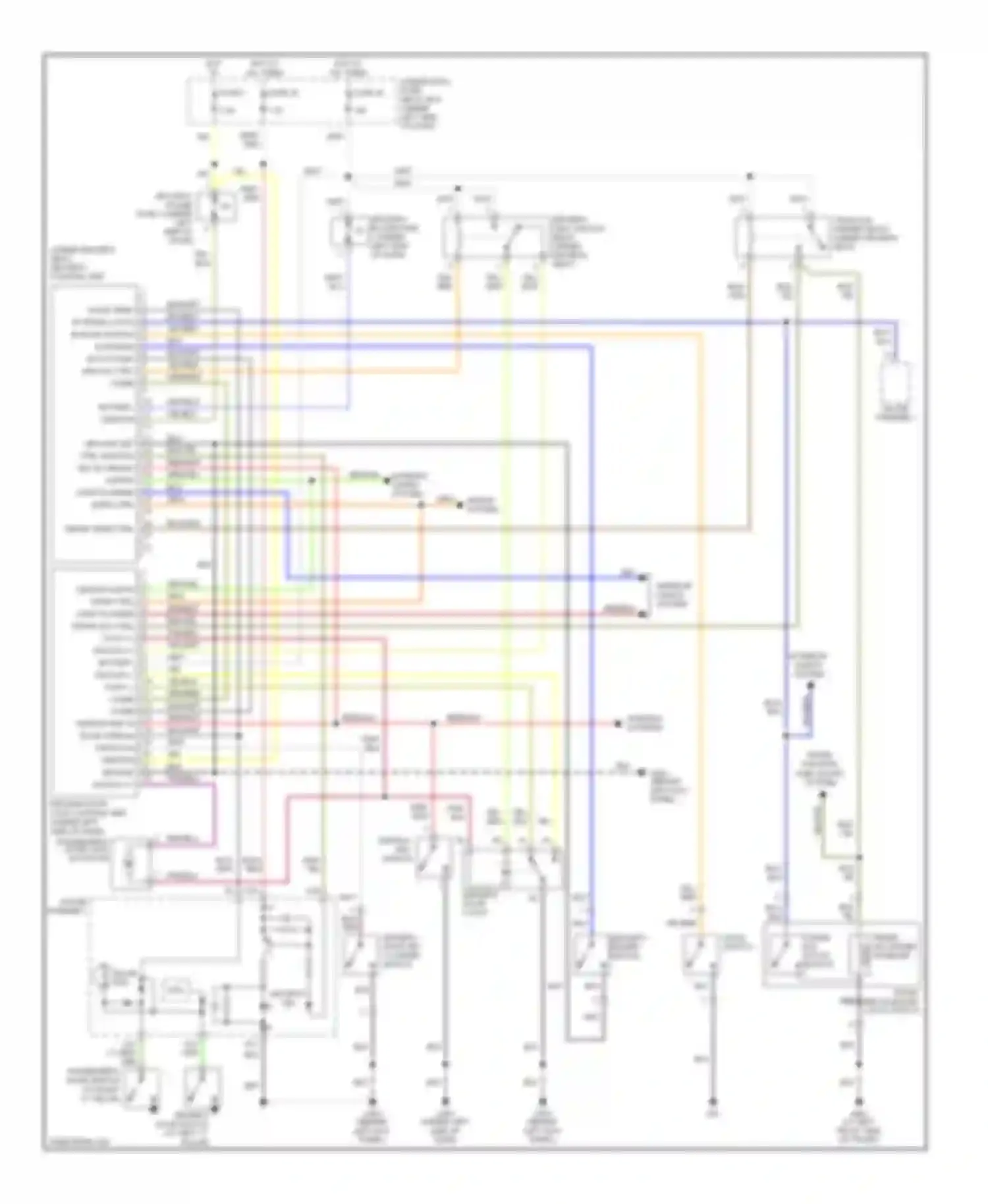 Wiring diagram horns system for Honda S2000 AP2 facelift (2003-2009) (1 of 2)