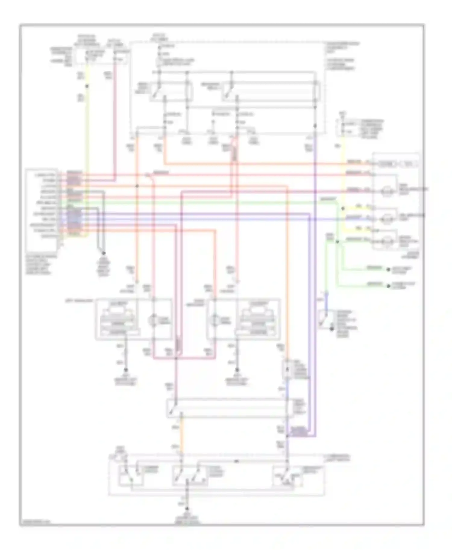 Wiring diagram electrical load detector unit for Honda S2000 AP2 facelift (2003-2009)